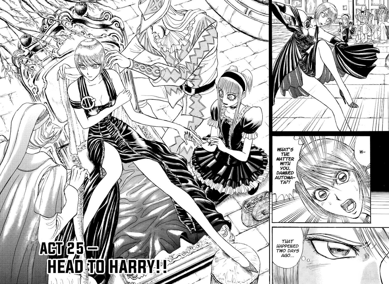 Karakuri Circus Chapter 358 page 2 - Chapter 358: Deus Ex Machina - Act 25: Head to Harry!!