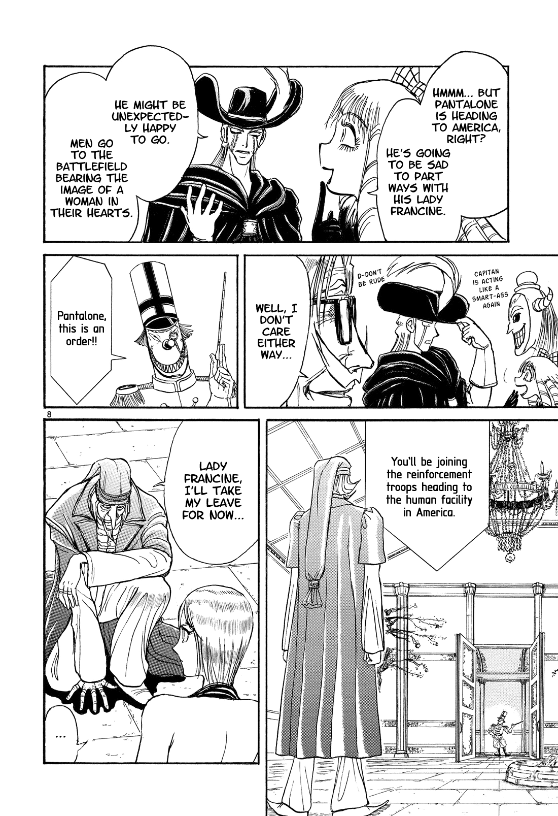 Karakuri Circus Chapter 358 page 7 - Chapter 358: Deus Ex Machina - Act 25: Head to Harry!!
