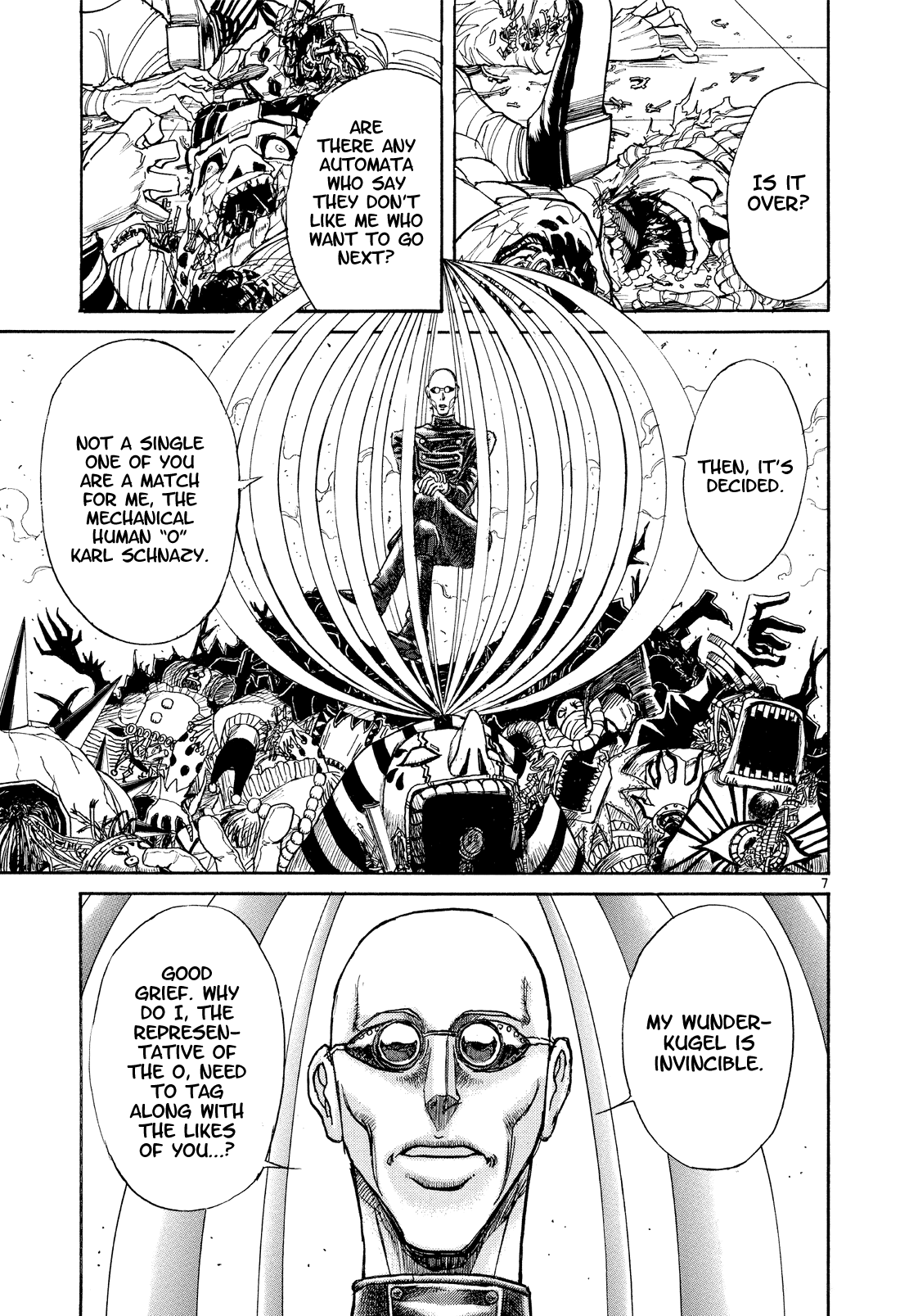 Karakuri Circus Chapter 361 page 7 - Chapter 361: Deus Ex Machina - Act 28: Demon Dance, Scene 2