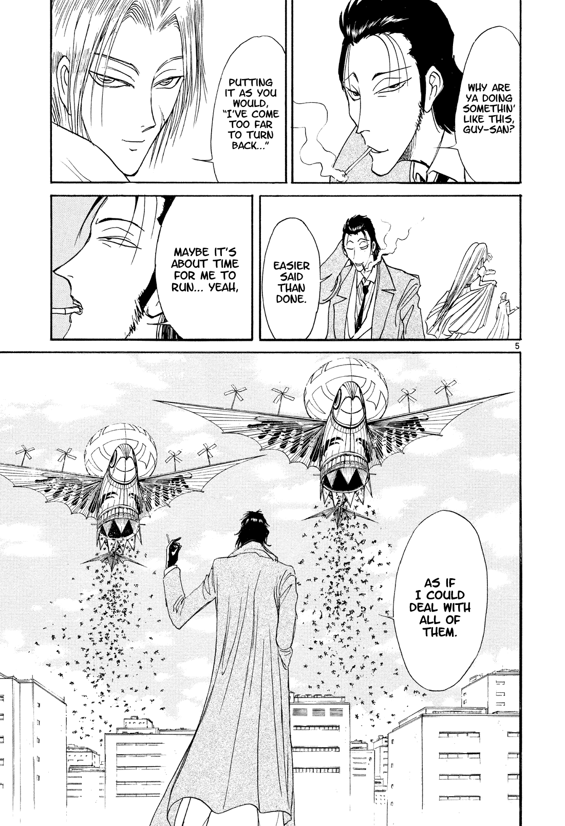 Karakuri Circus Chapter 362 page 5 - Chapter 362: Deus Ex Machina - Act 29: Demon Dance, Scene 3