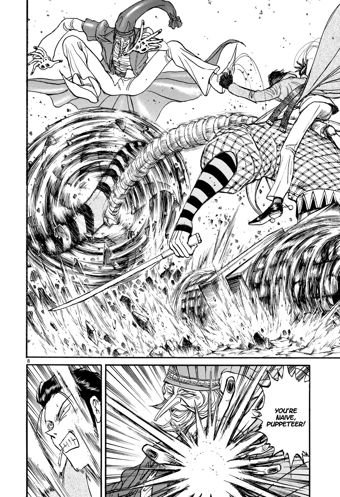 Karakuri Circus Chapter 365 page 8 - Chapter 365: Deus Ex Machina - Act 32: Demon Dance, Scene 6