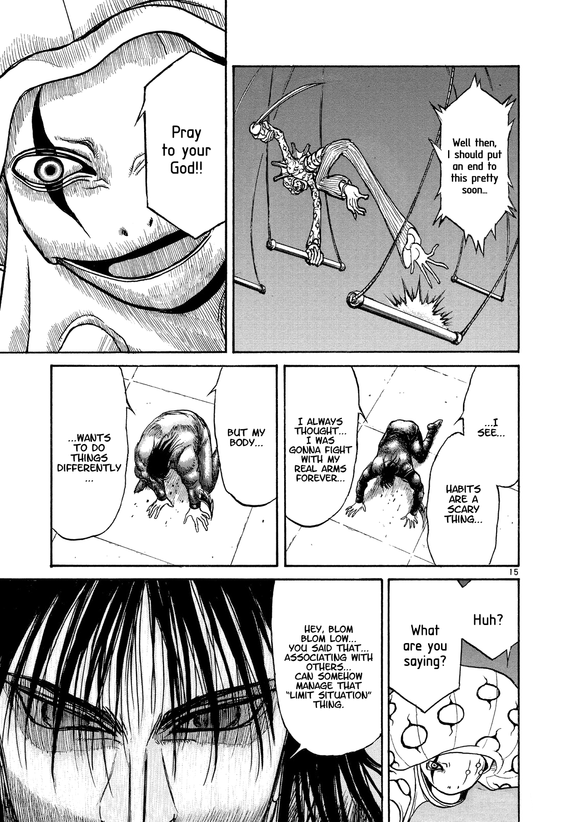 Karakuri Circus Chapter 367 page 15 - Chapter 367: Deus Ex Machina - Act 34: Demon Dance, Scene 8