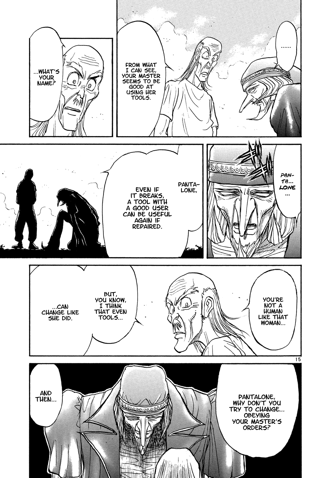 Karakuri Circus Chapter 369 page 14 - Chapter 369: Deus Ex Machina - Act 36: Escape (EXODUS)