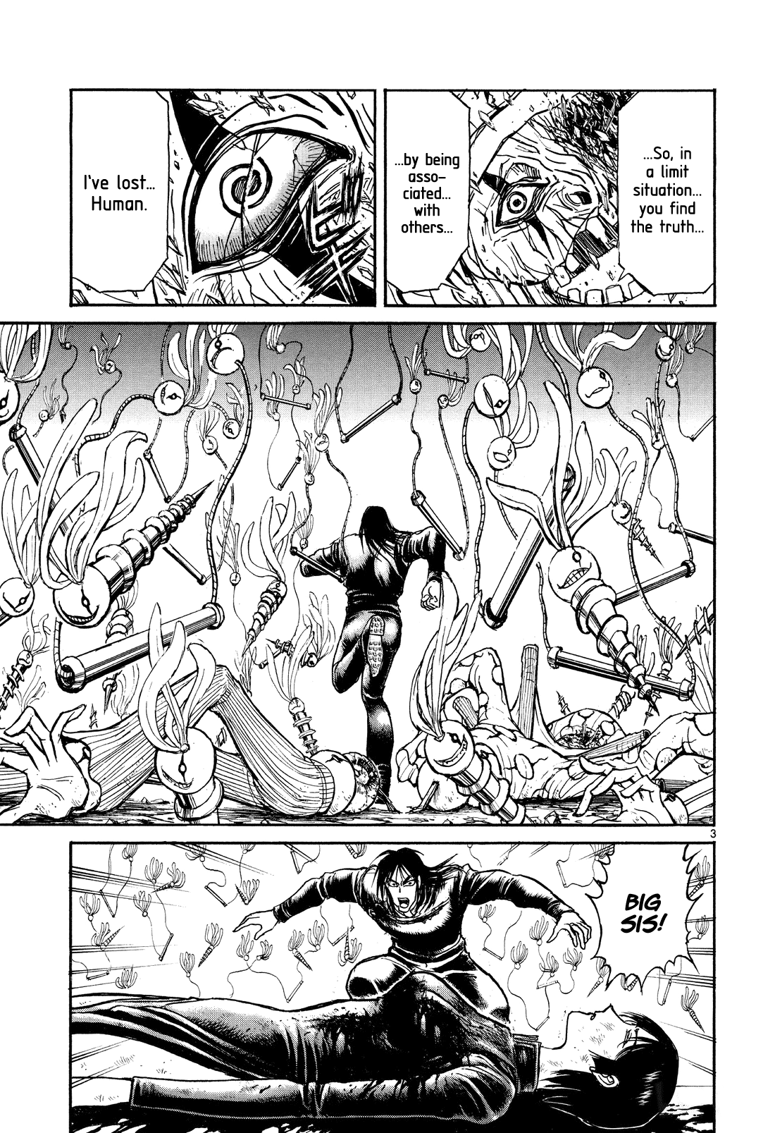 Karakuri Circus Chapter 369 page 3 - Chapter 369: Deus Ex Machina - Act 36: Escape (EXODUS)