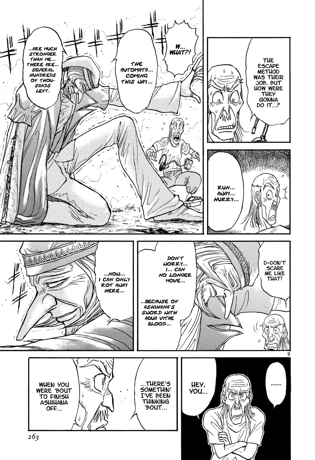 Karakuri Circus Chapter 369 page 8 - Chapter 369: Deus Ex Machina - Act 36: Escape (EXODUS)
