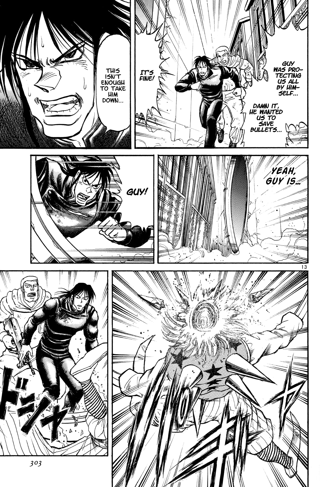 Karakuri Circus Chapter 371 page 12 - Chapter 371: Deus Ex Machina - Act 38: Dark Green Bullet