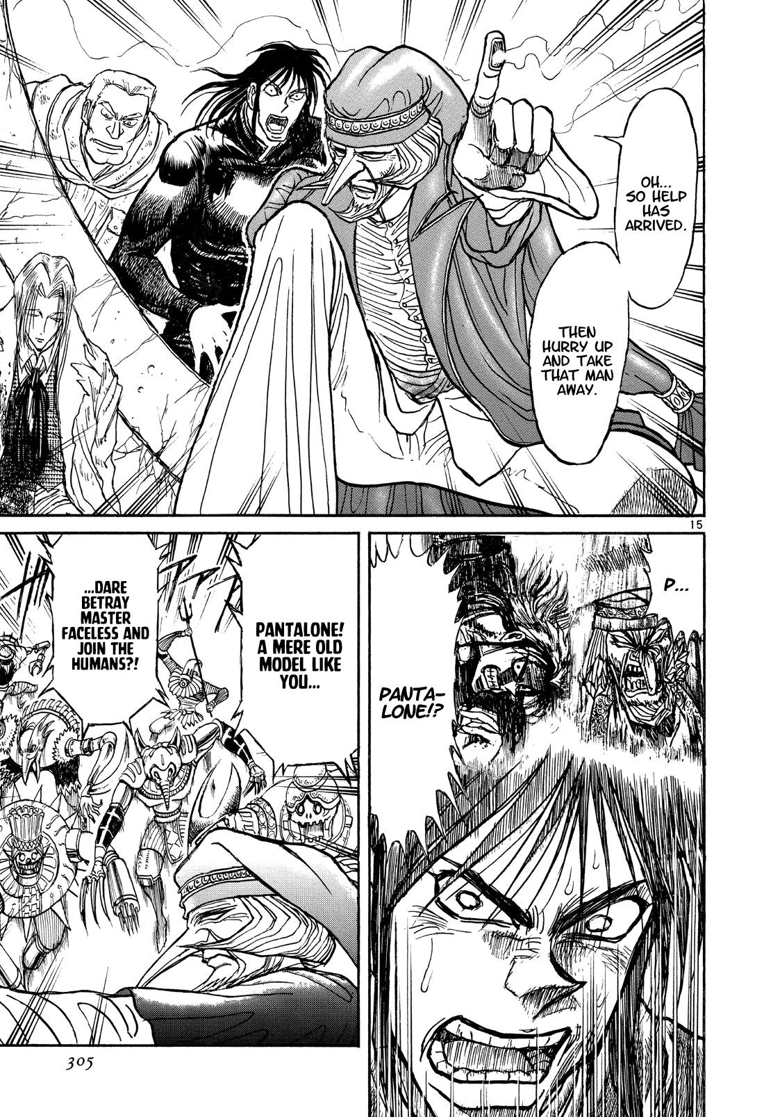 Karakuri Circus Chapter 371 page 14 - Chapter 371: Deus Ex Machina - Act 38: Dark Green Bullet