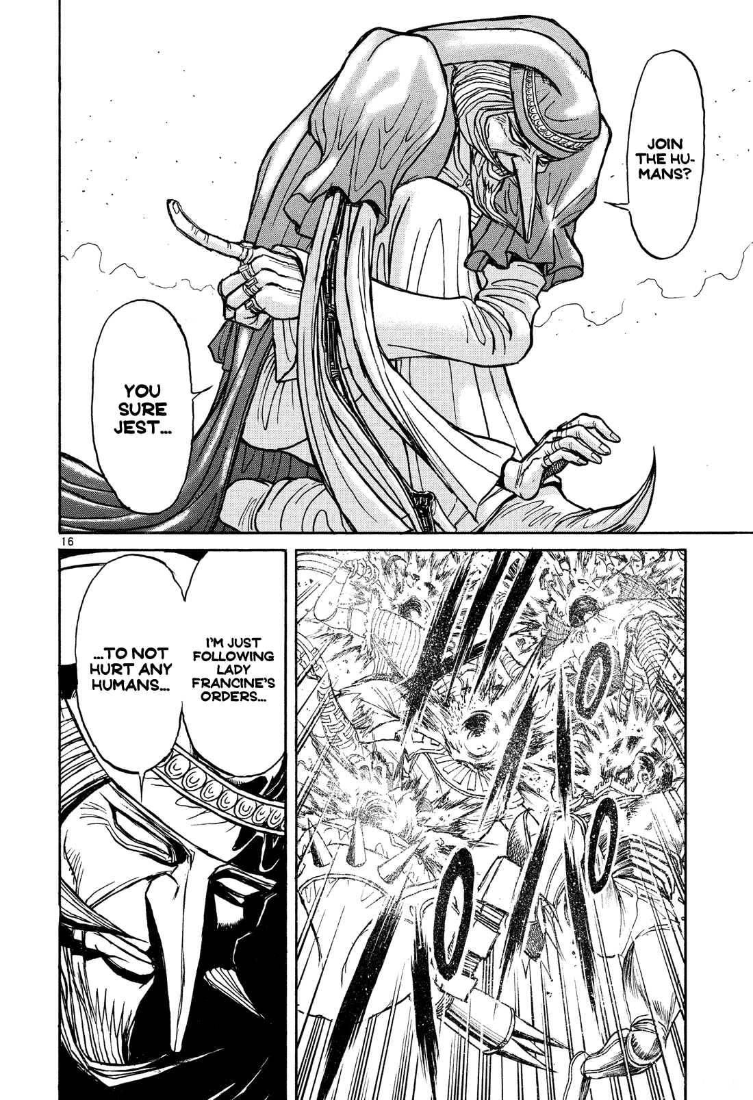Karakuri Circus Chapter 371 page 15 - Chapter 371: Deus Ex Machina - Act 38: Dark Green Bullet