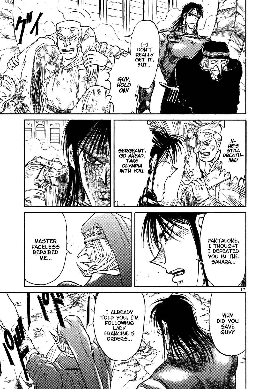 Karakuri Circus Chapter 371 page 16 - Chapter 371: Deus Ex Machina - Act 38: Dark Green Bullet