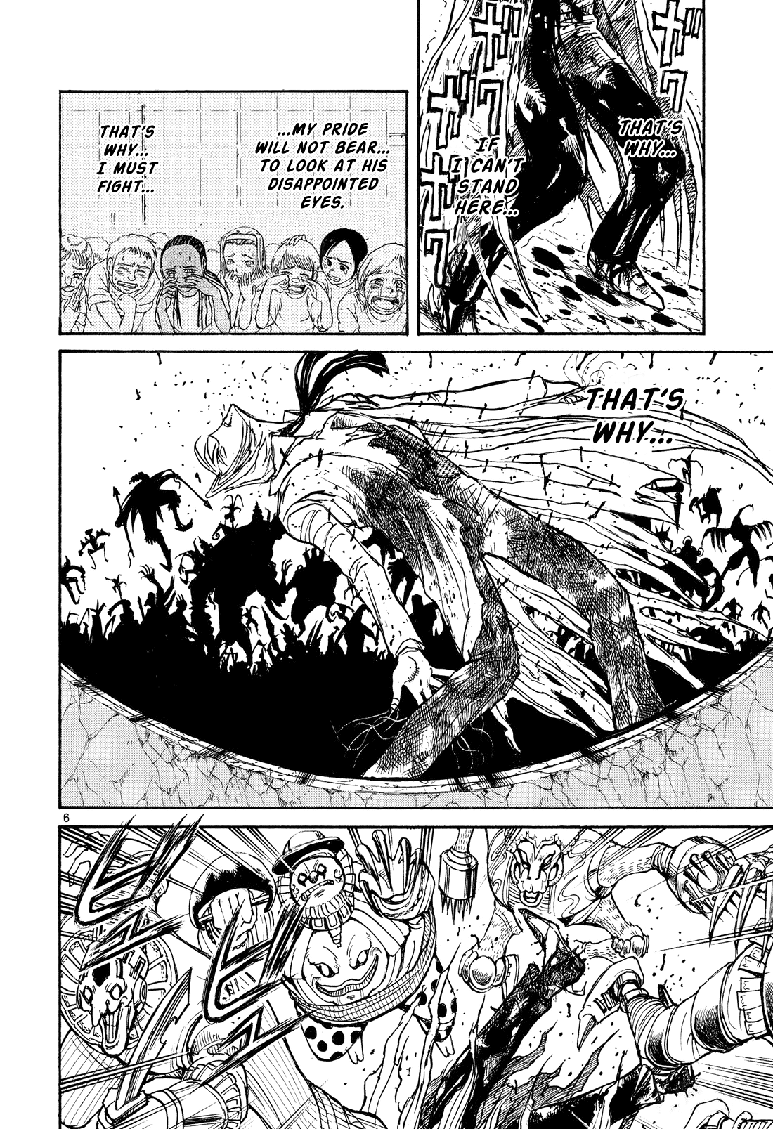 Karakuri Circus Chapter 371 page 6 - Chapter 371: Deus Ex Machina - Act 38: Dark Green Bullet