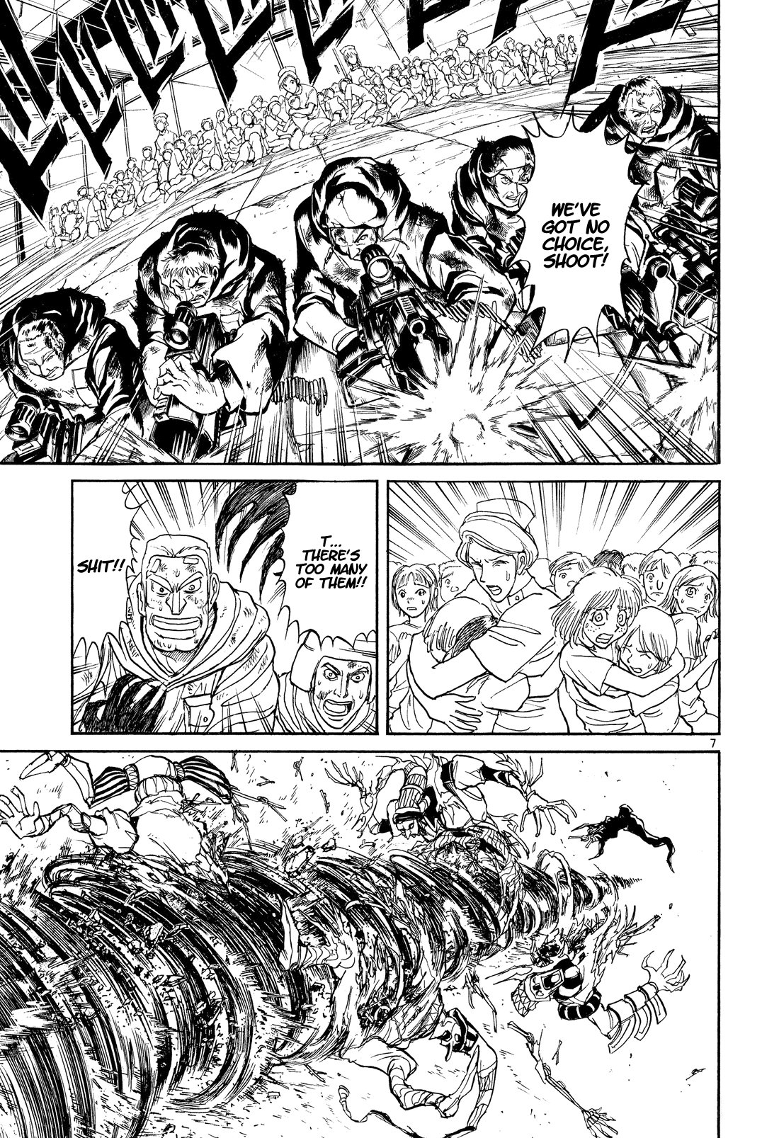 Karakuri Circus Chapter 371 page 7 - Chapter 371: Deus Ex Machina - Act 38: Dark Green Bullet