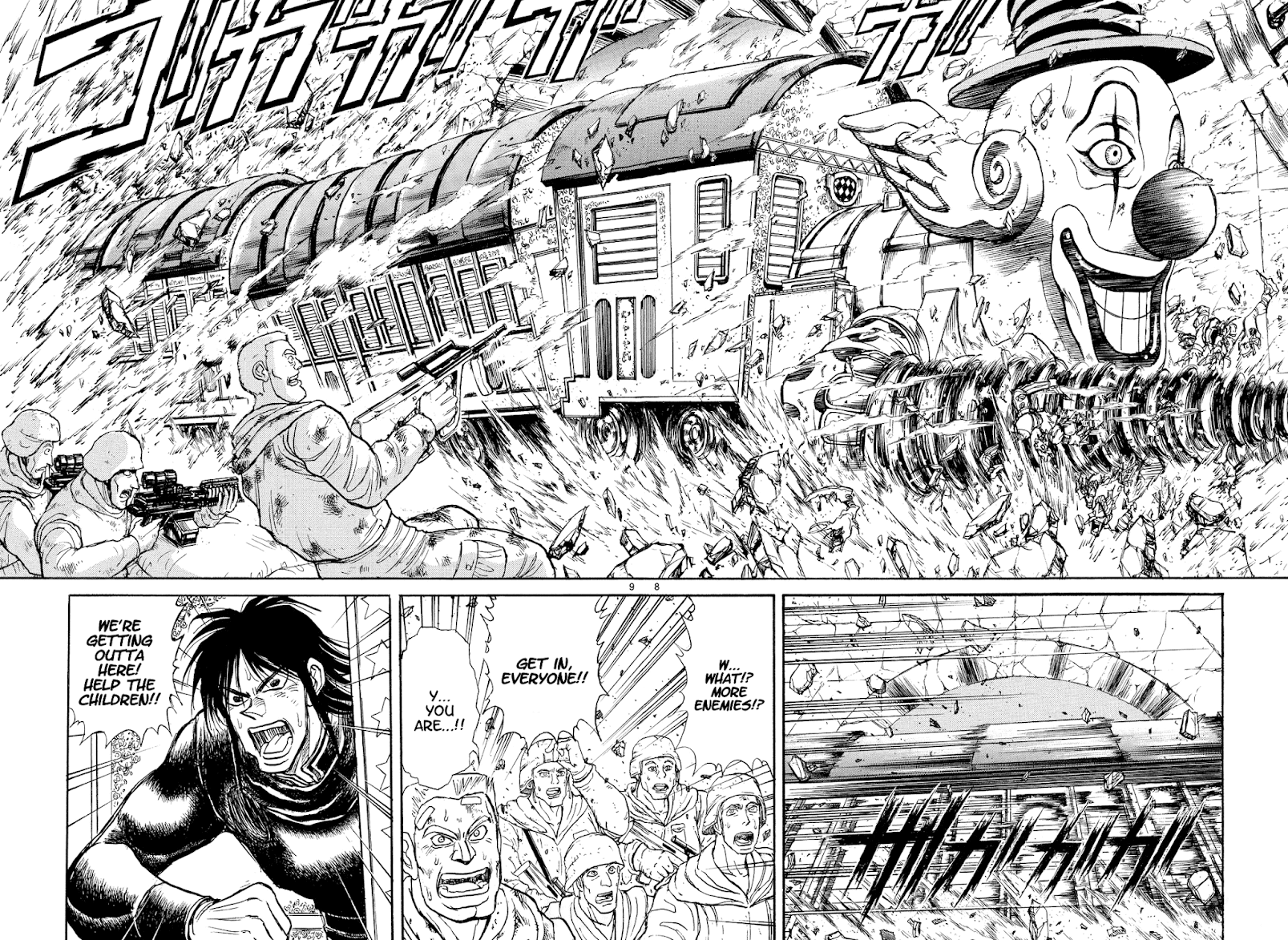Karakuri Circus Chapter 371 page 8 - Chapter 371: Deus Ex Machina - Act 38: Dark Green Bullet