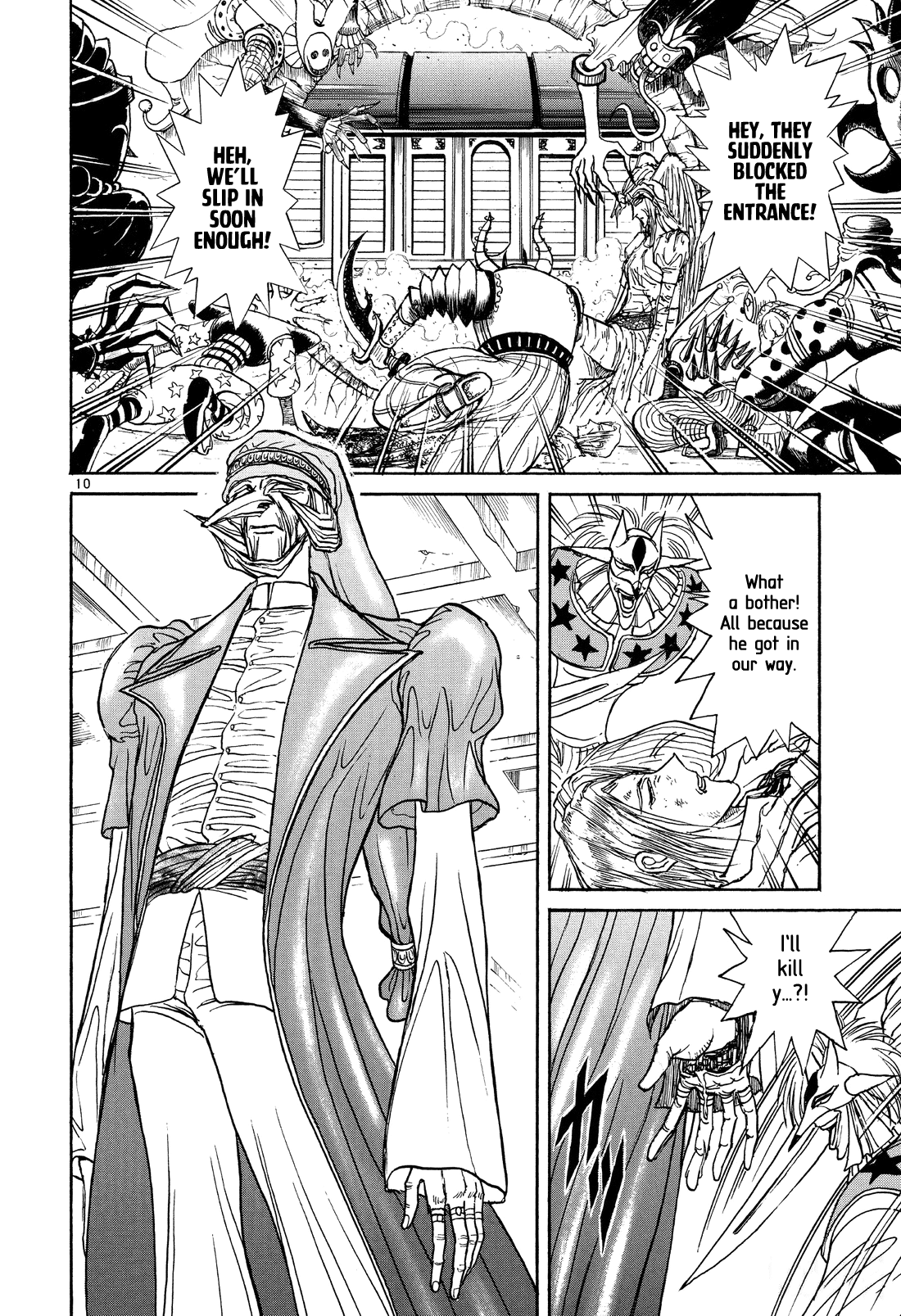 Karakuri Circus Chapter 371 page 9 - Chapter 371: Deus Ex Machina - Act 38: Dark Green Bullet