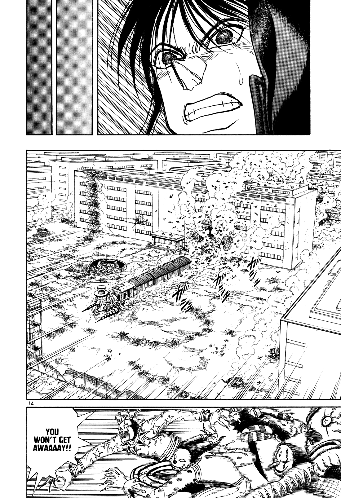 Karakuri Circus Chapter 372 page 14 - Chapter 372: Deus Ex Machina - Act 39: Temporary Closing, Coming Next: In The Sky