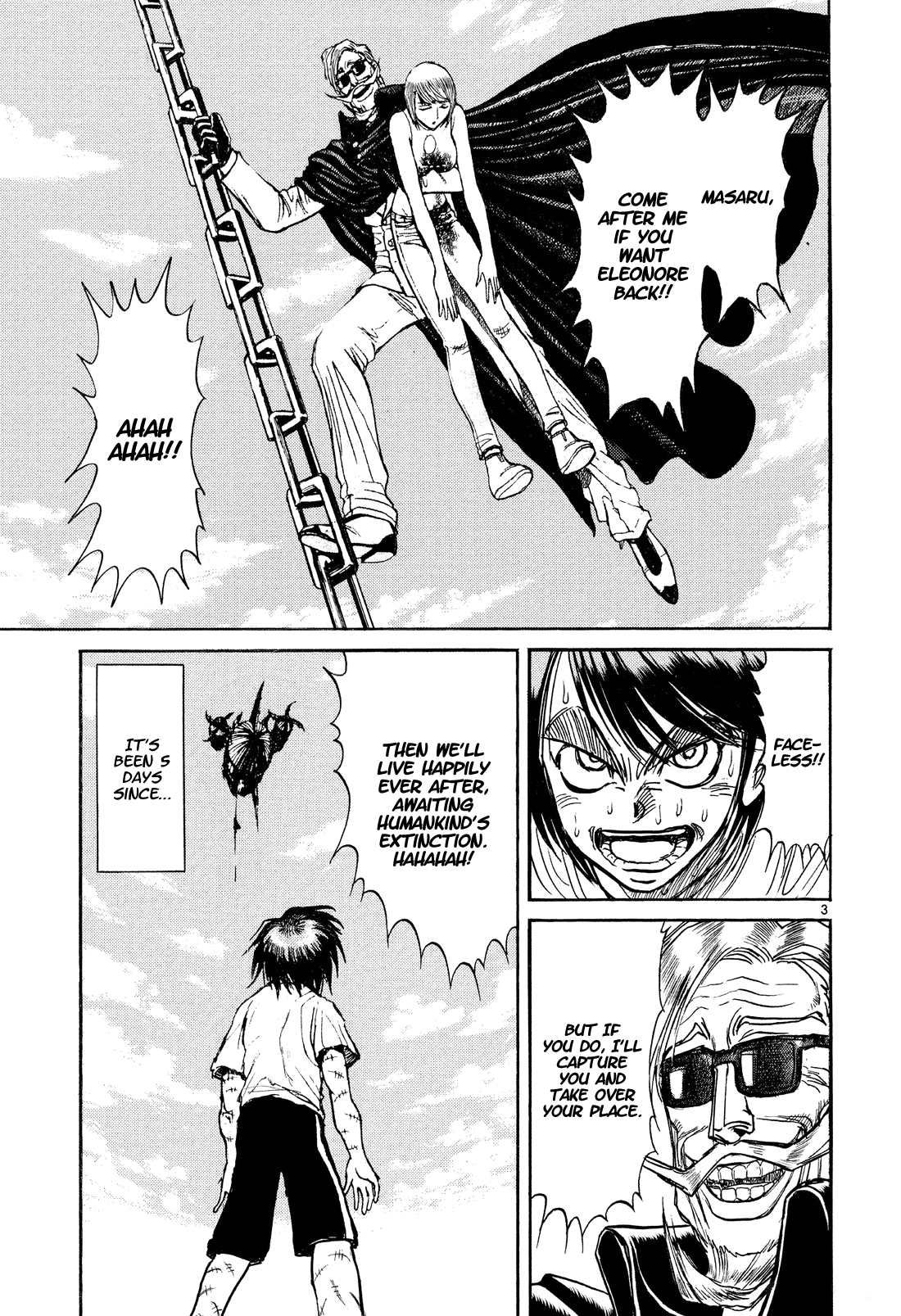 Karakuri Circus Chapter 373 page 3 - Chapter 373: Deus Ex Machina - Act 40: Chasers