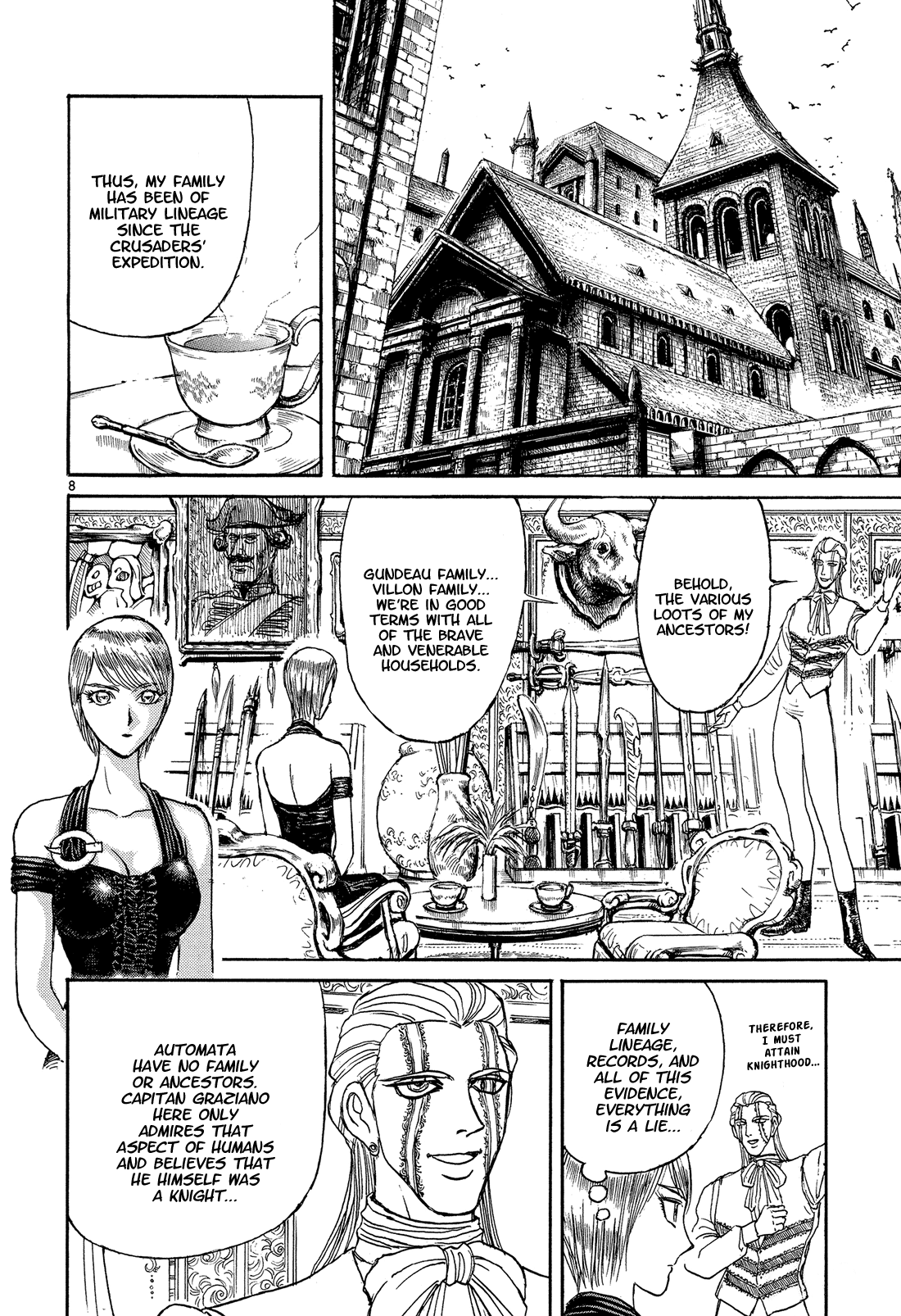 Karakuri Circus Chapter 375 page 8 - Chapter 375: Deus Ex Machina - Act 42: At Mont-Saint-Michel