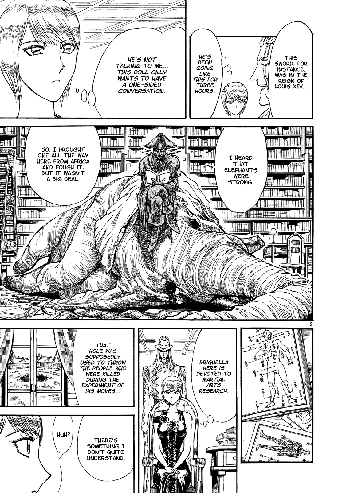 Karakuri Circus Chapter 375 page 9 - Chapter 375: Deus Ex Machina - Act 42: At Mont-Saint-Michel