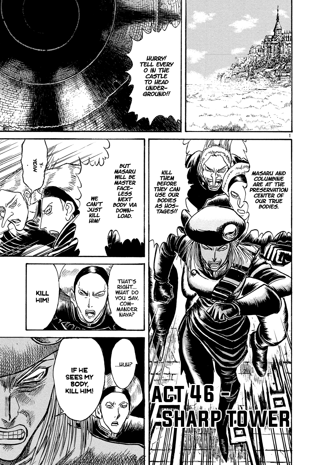 Karakuri Circus Chapter 379 page 1 - Chapter 379: Deus Ex Machina - Act 46: Sharp Tower