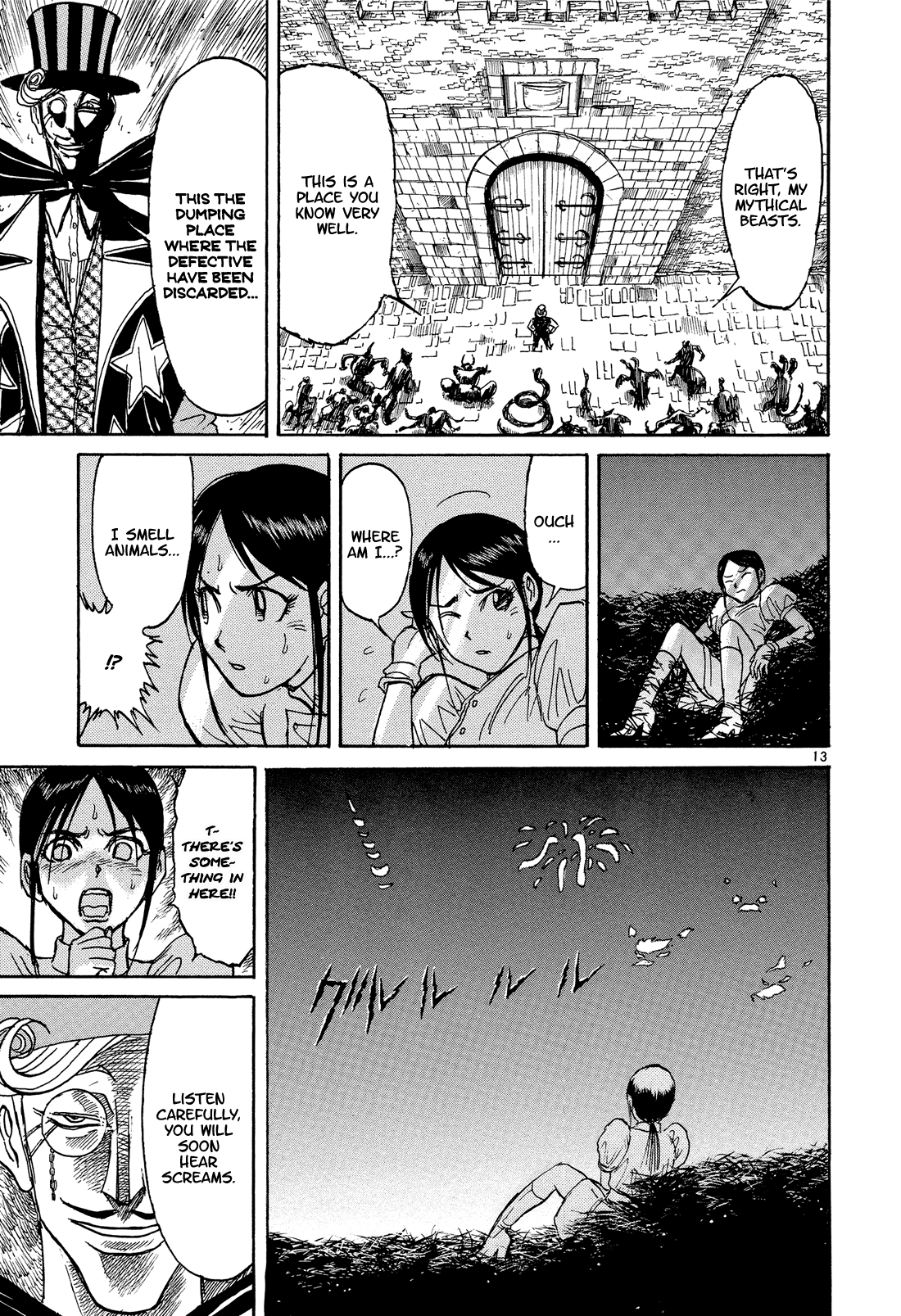 Karakuri Circus Chapter 379 page 13 - Chapter 379: Deus Ex Machina - Act 46: Sharp Tower