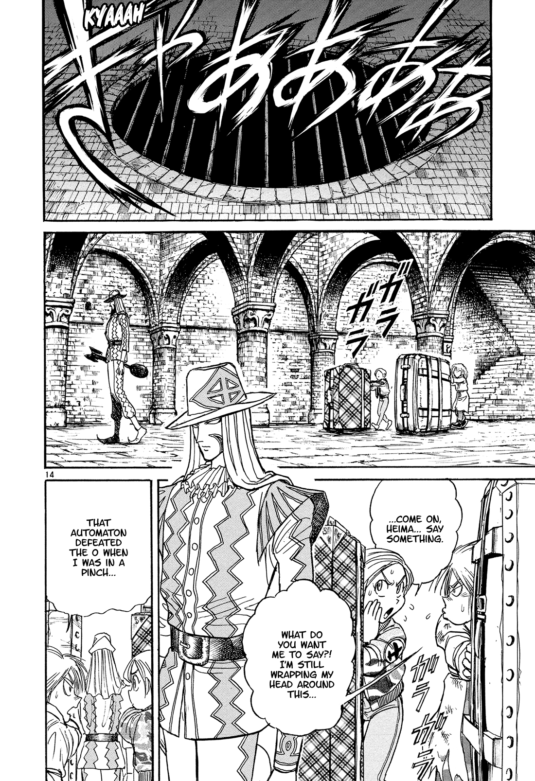 Karakuri Circus Chapter 379 page 14 - Chapter 379: Deus Ex Machina - Act 46: Sharp Tower