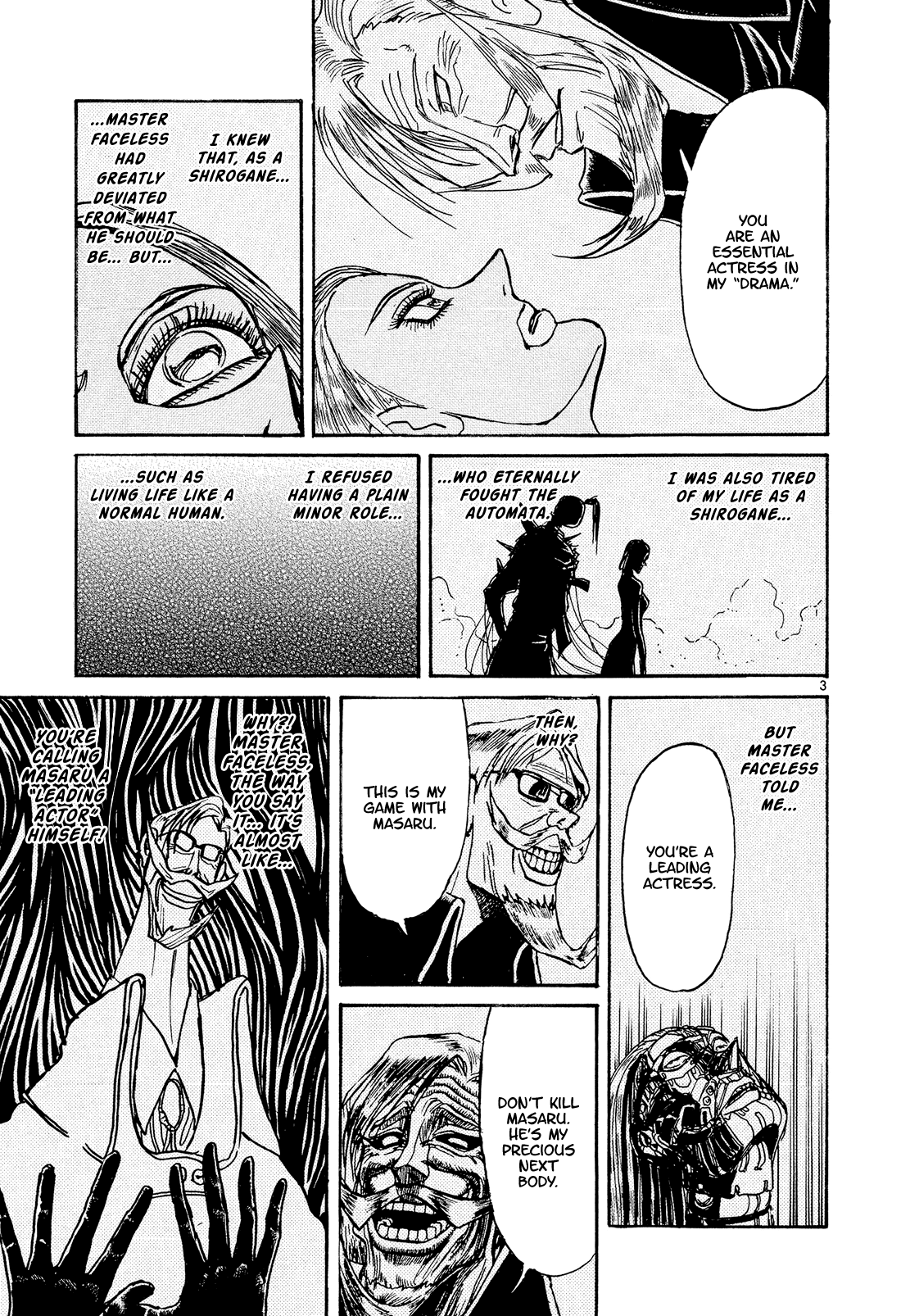 Karakuri Circus Chapter 379 page 3 - Chapter 379: Deus Ex Machina - Act 46: Sharp Tower