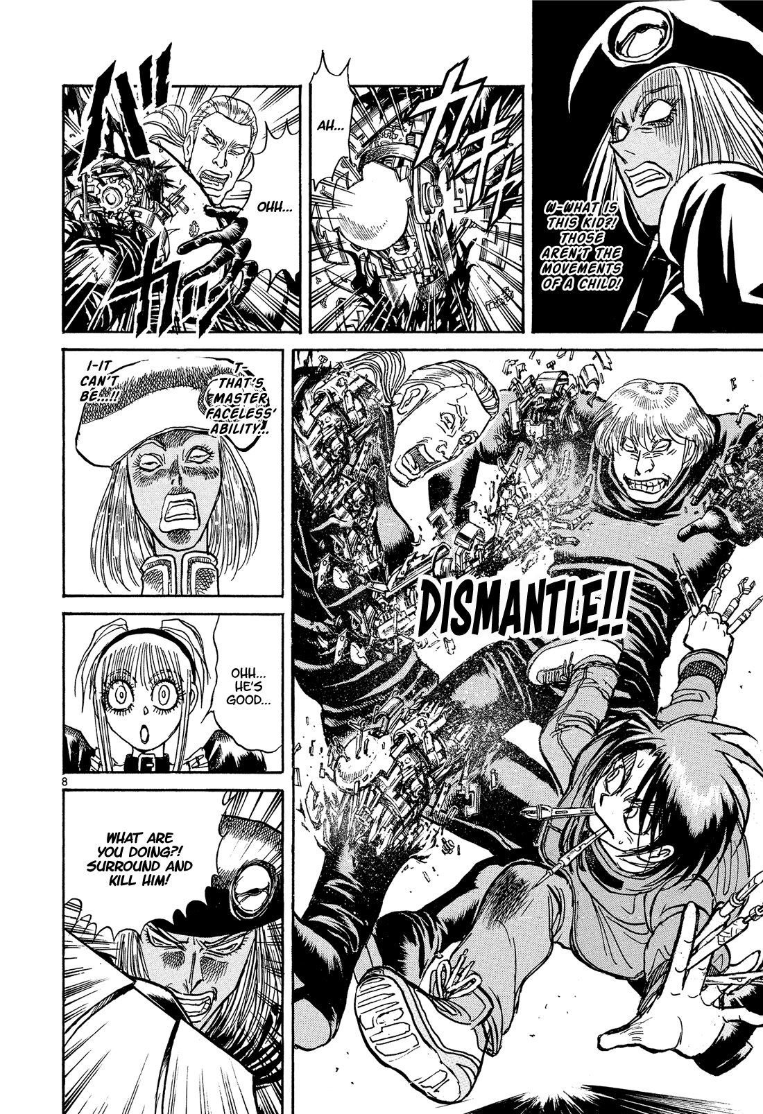 Karakuri Circus Chapter 379 page 8 - Chapter 379: Deus Ex Machina - Act 46: Sharp Tower