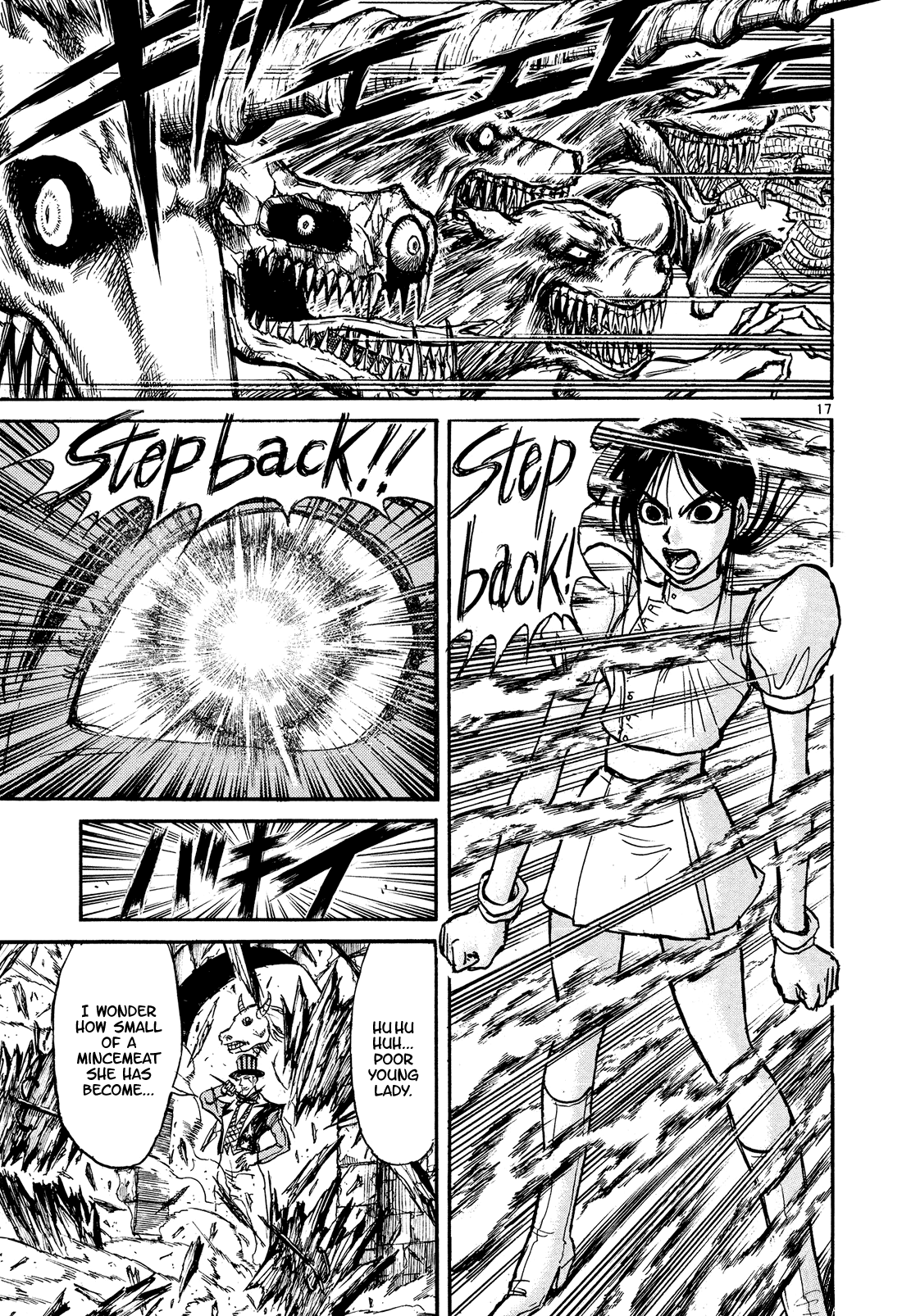 Karakuri Circus Chapter 380 page 16 - Chapter 380: Deus Ex Machina - Act 47: Charm Eyes Liese