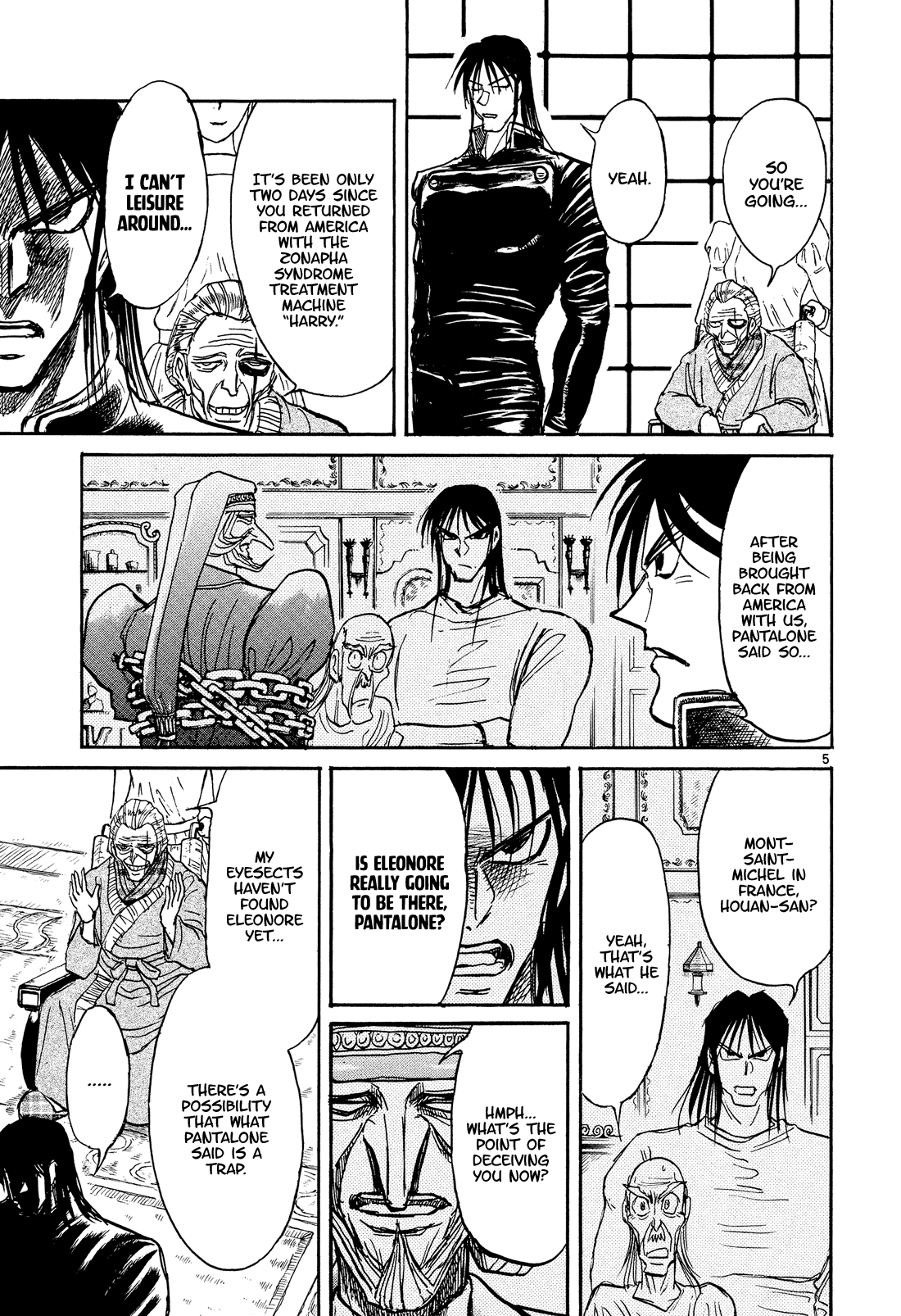 Karakuri Circus Chapter 380 page 5 - Chapter 380: Deus Ex Machina - Act 47: Charm Eyes Liese