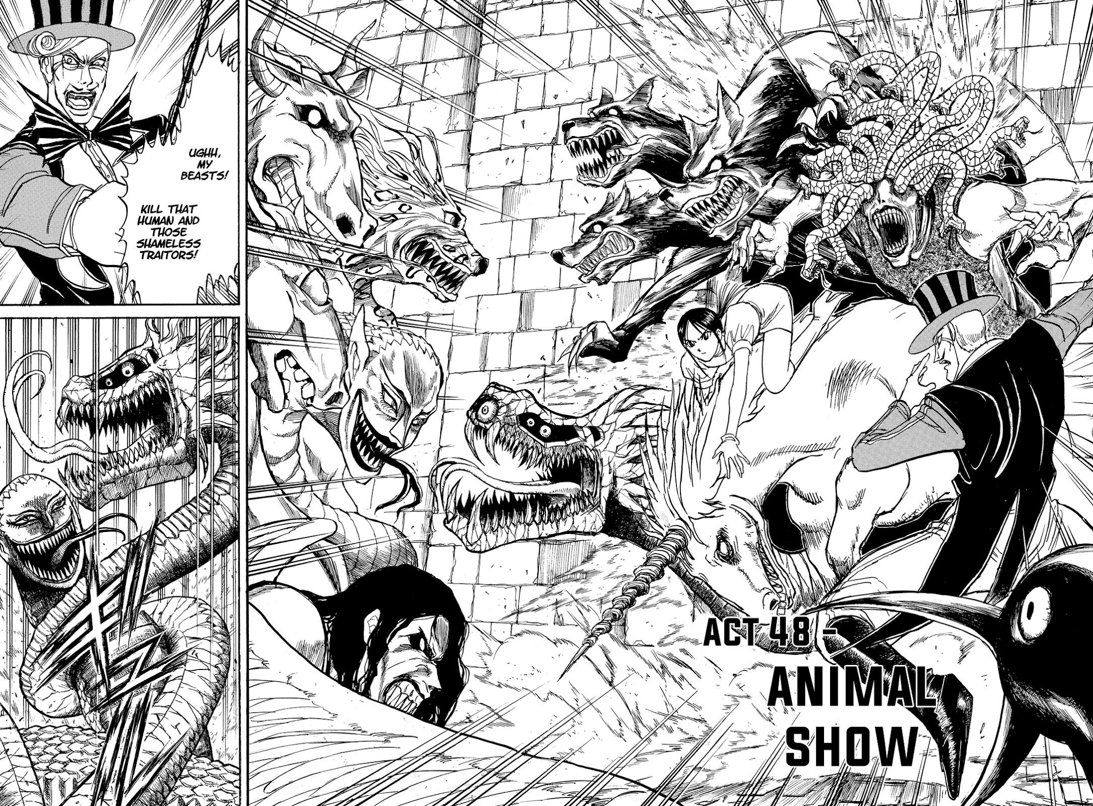 Karakuri Circus Chapter 381 page 2 - Chapter 381: Deus Ex Machina - Act 48: Animal Show