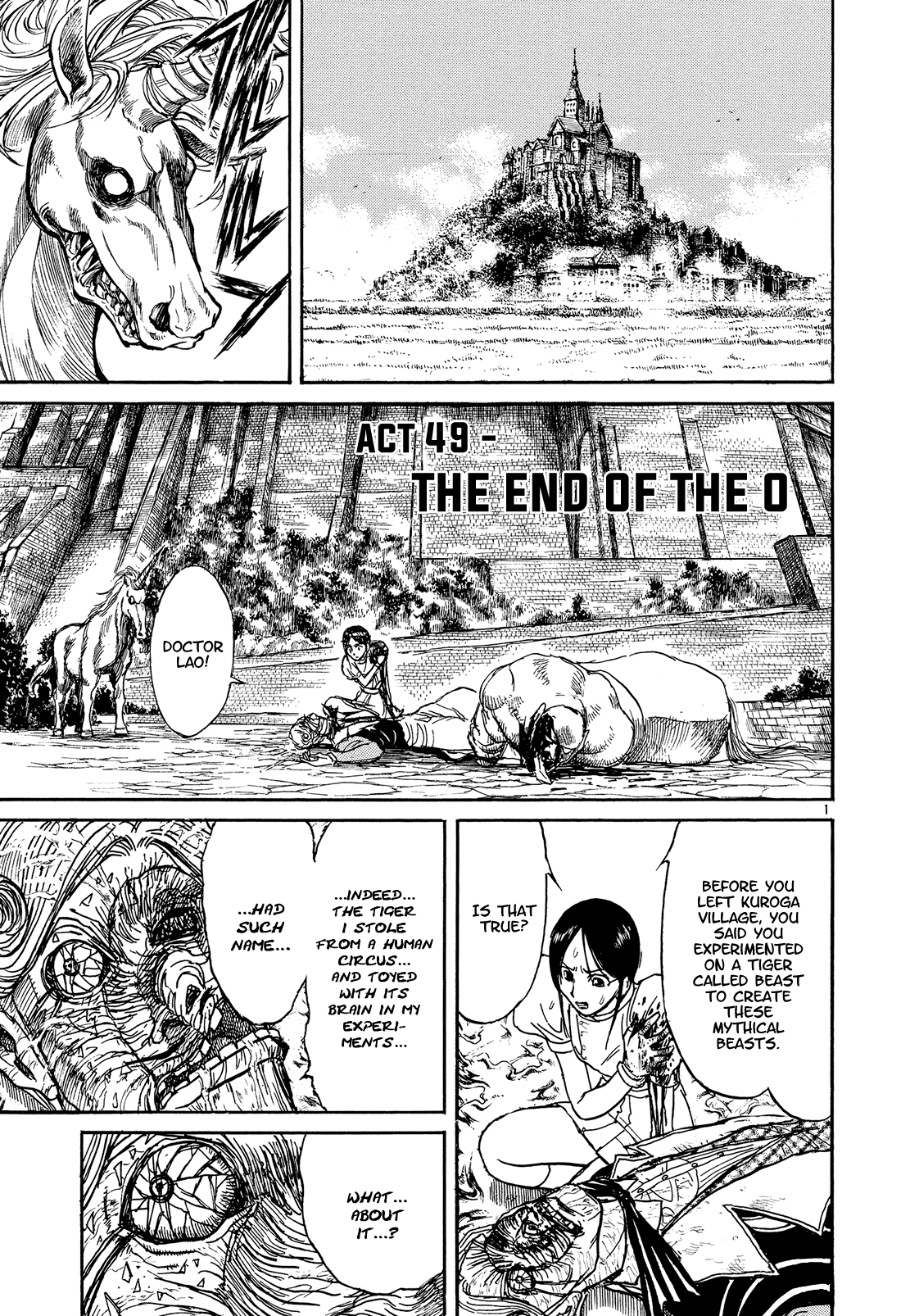 Karakuri Circus Chapter 382 page 1 - Chapter 382: Deus Ex Machina - Act 49: The End of The O