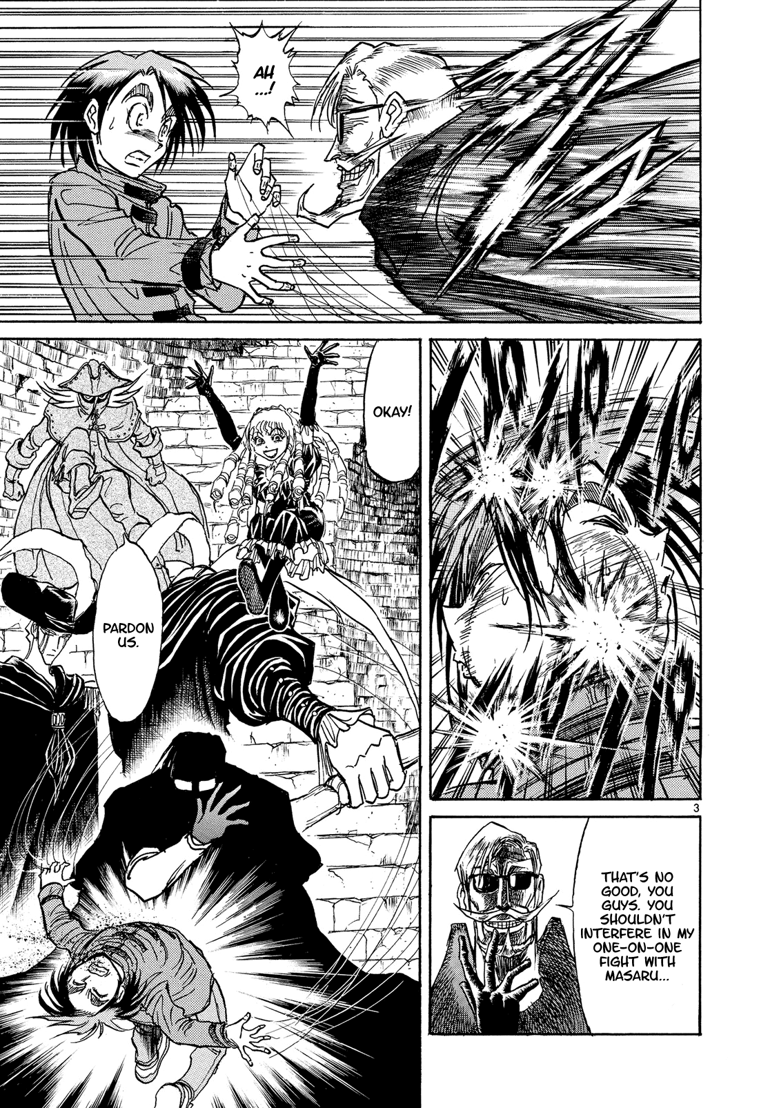 Karakuri Circus Chapter 384 page 3 - Chapter 384: Deus Ex Machina - Act 51: Aid From Above