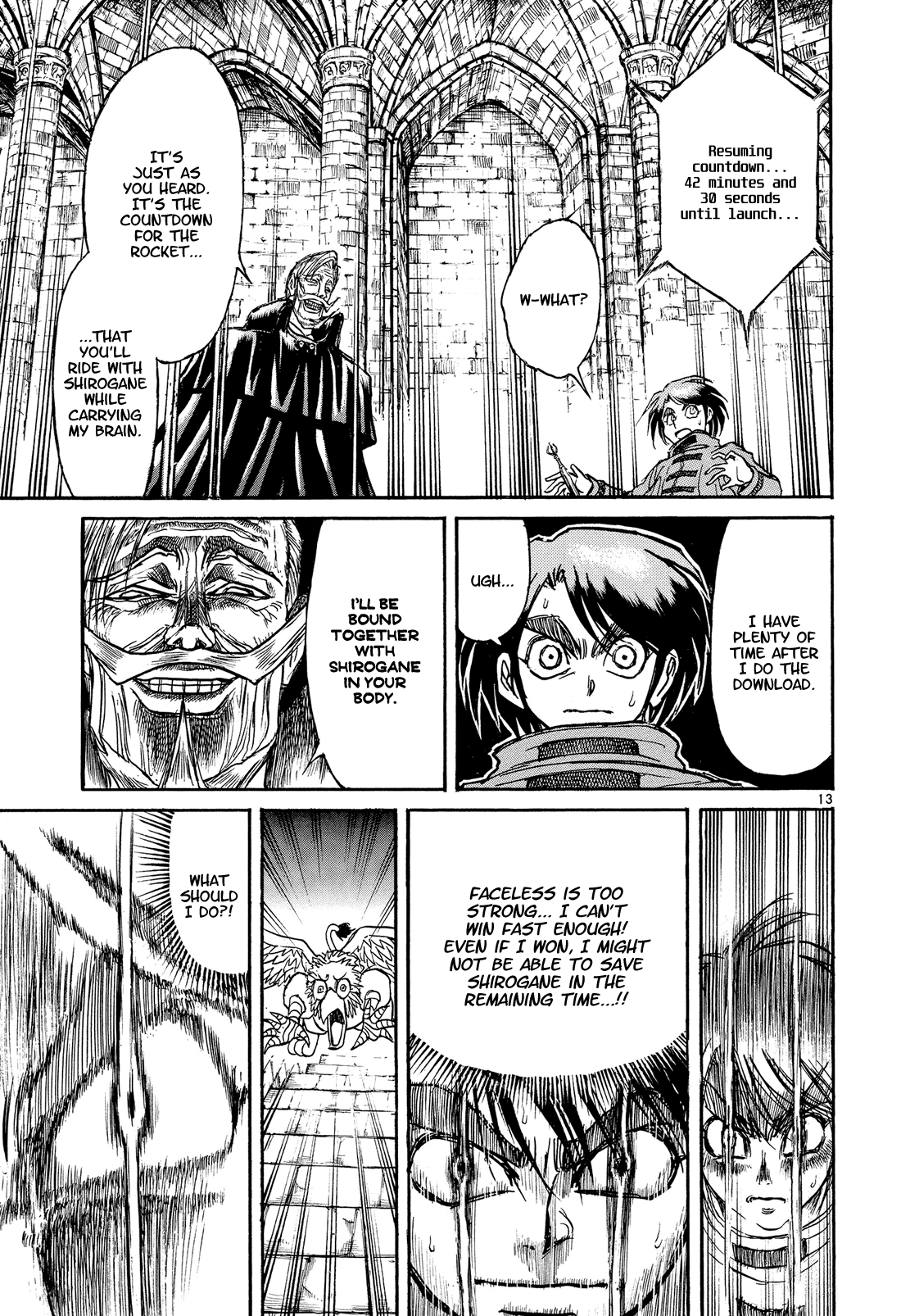 Karakuri Circus Chapter 385 page 12 - Chapter 385: Deus Ex Machina - Act 52: Download!!