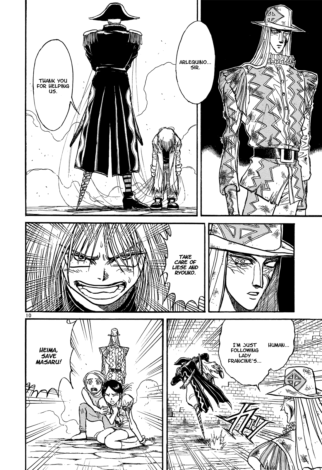 Karakuri Circus Chapter 388 page 10 - Chapter 388: Deus Ex Machina - Act 55 - Countdown: 35 Minutes Left