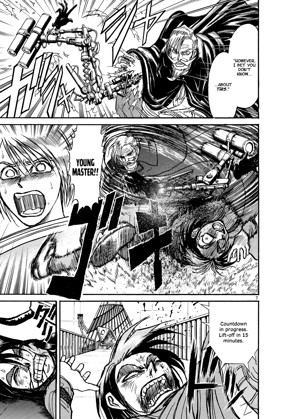 Karakuri Circus Chapter 389 page 7 - Chapter 389: Deus Ex Machina - Act 56 - Countdown: 18 Minutes Left