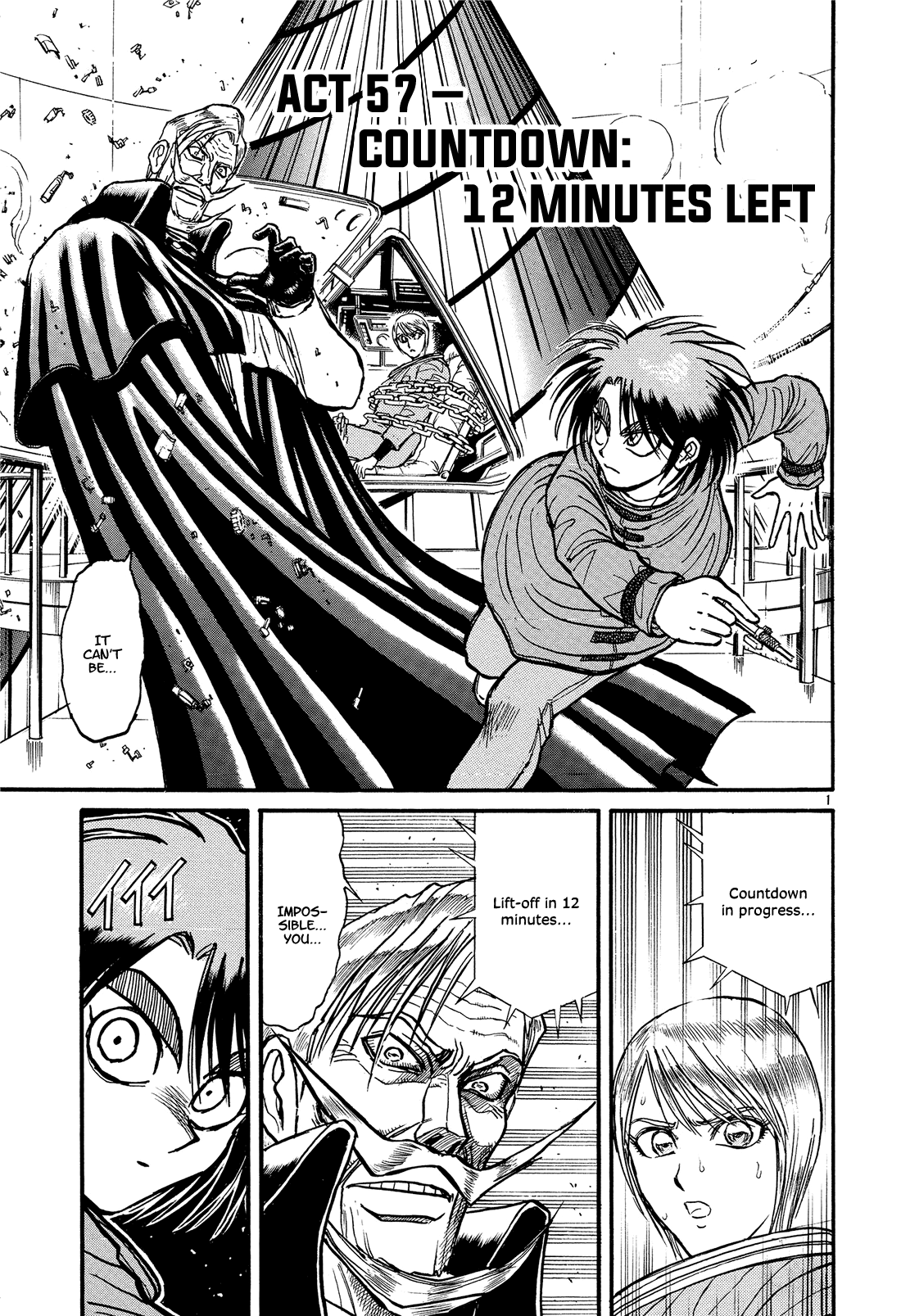 Karakuri Circus Chapter 390 page 1 - Chapter 390: Deus Ex Machina - Act 57 - Countdown: 12 Minutes Left