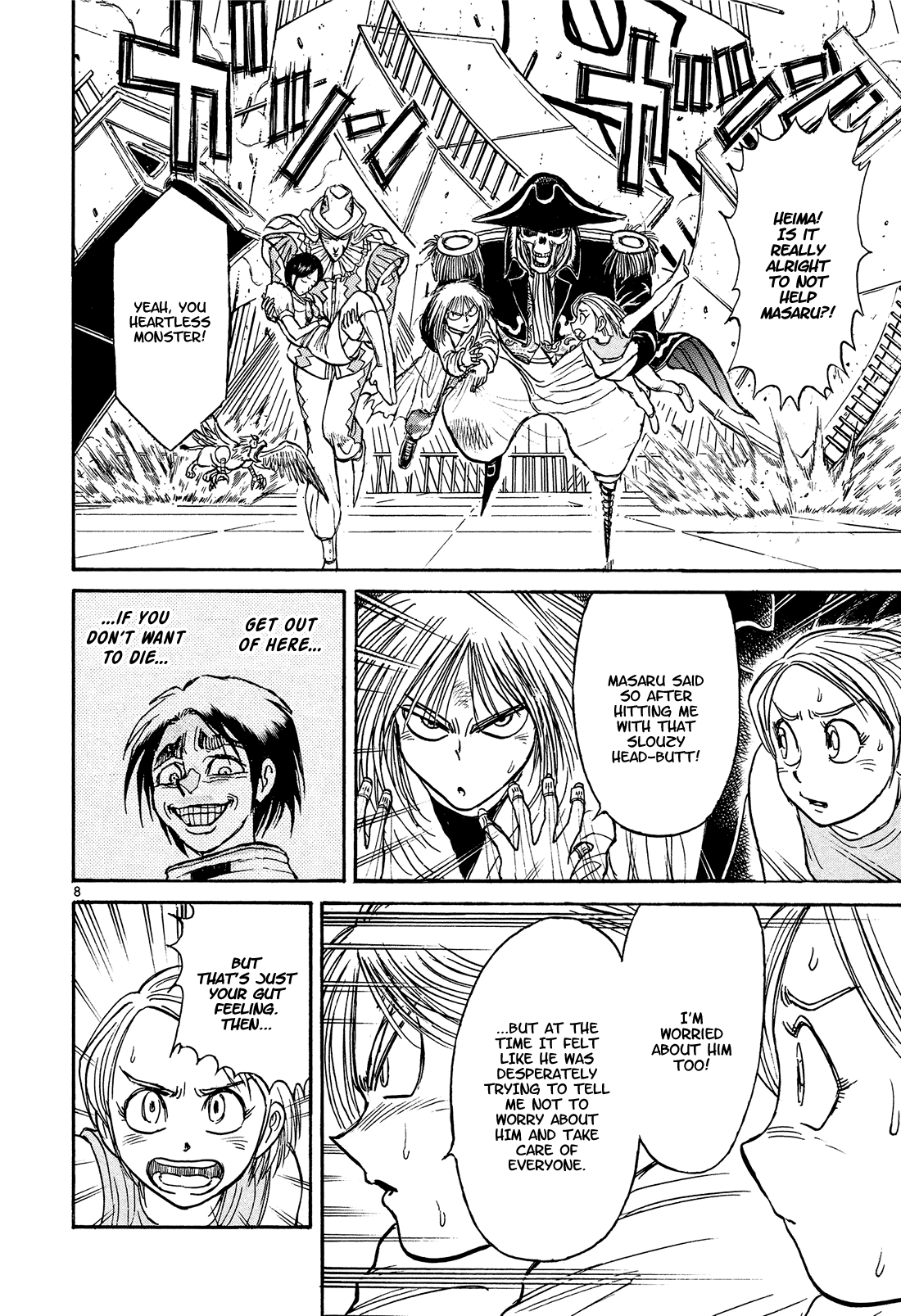 Karakuri Circus Chapter 391 page 8 - Chapter 391: Deus Ex Machina - Act 58 - Countdown: 11 Minutes Left