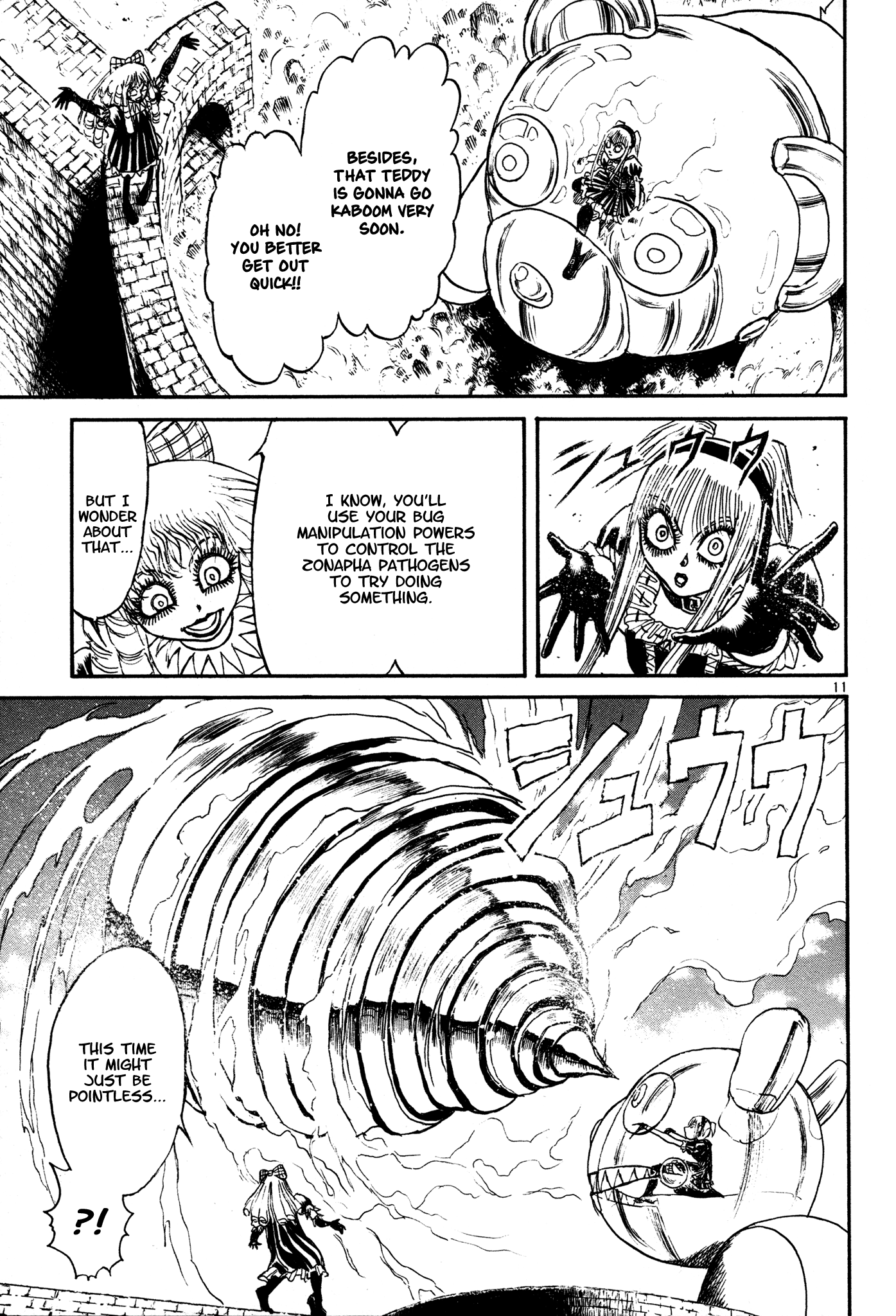 Karakuri Circus Chapter 392 page 11 - Chapter 392: Deus Ex Machina - Act 59 - Columbine vs Diamantina