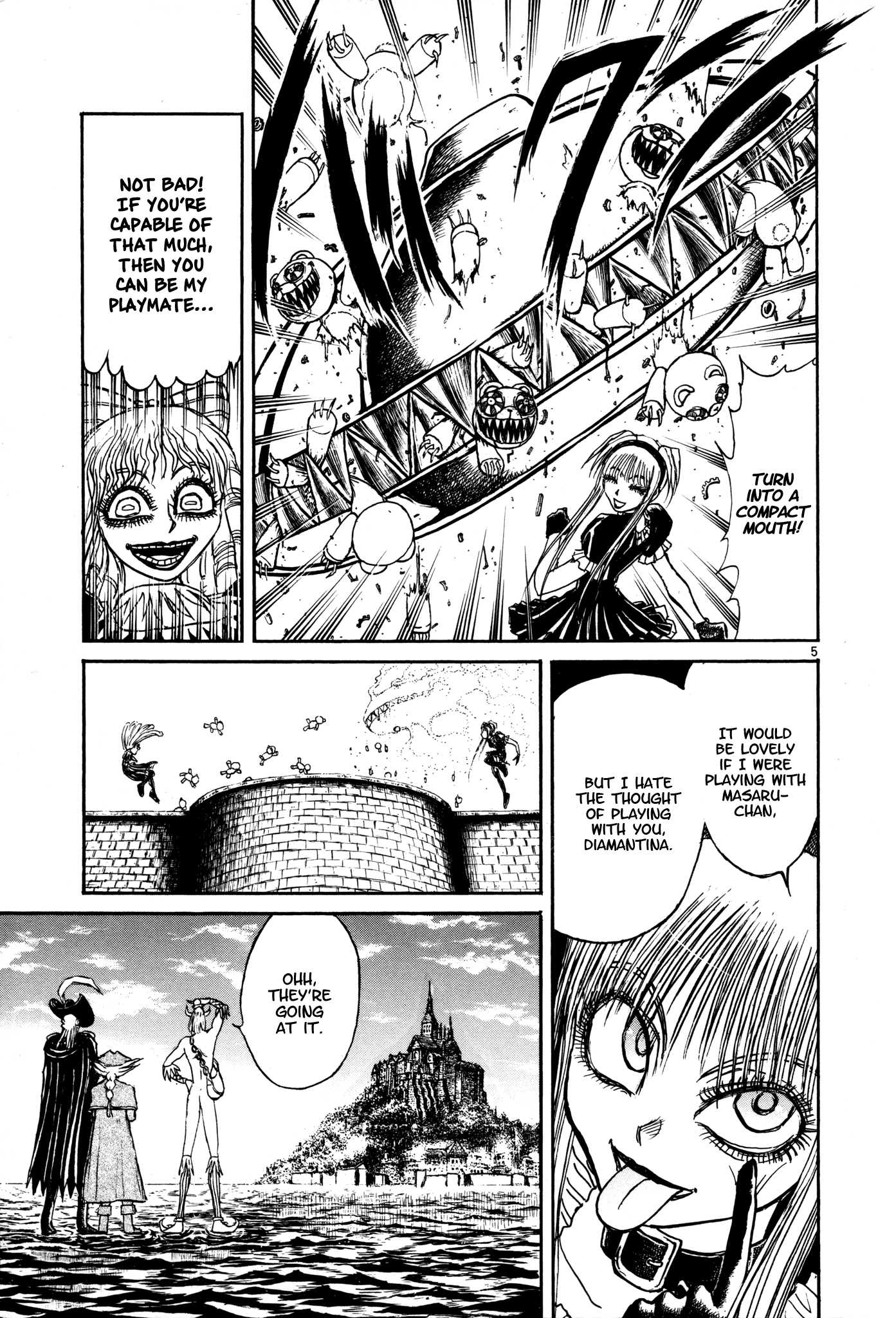 Karakuri Circus Chapter 392 page 5 - Chapter 392: Deus Ex Machina - Act 59 - Columbine vs Diamantina