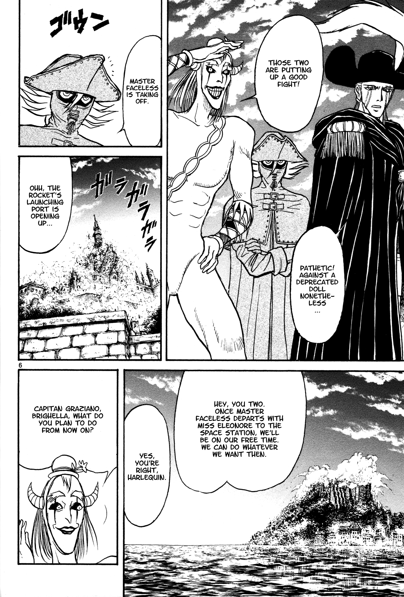 Karakuri Circus Chapter 392 page 6 - Chapter 392: Deus Ex Machina - Act 59 - Columbine vs Diamantina