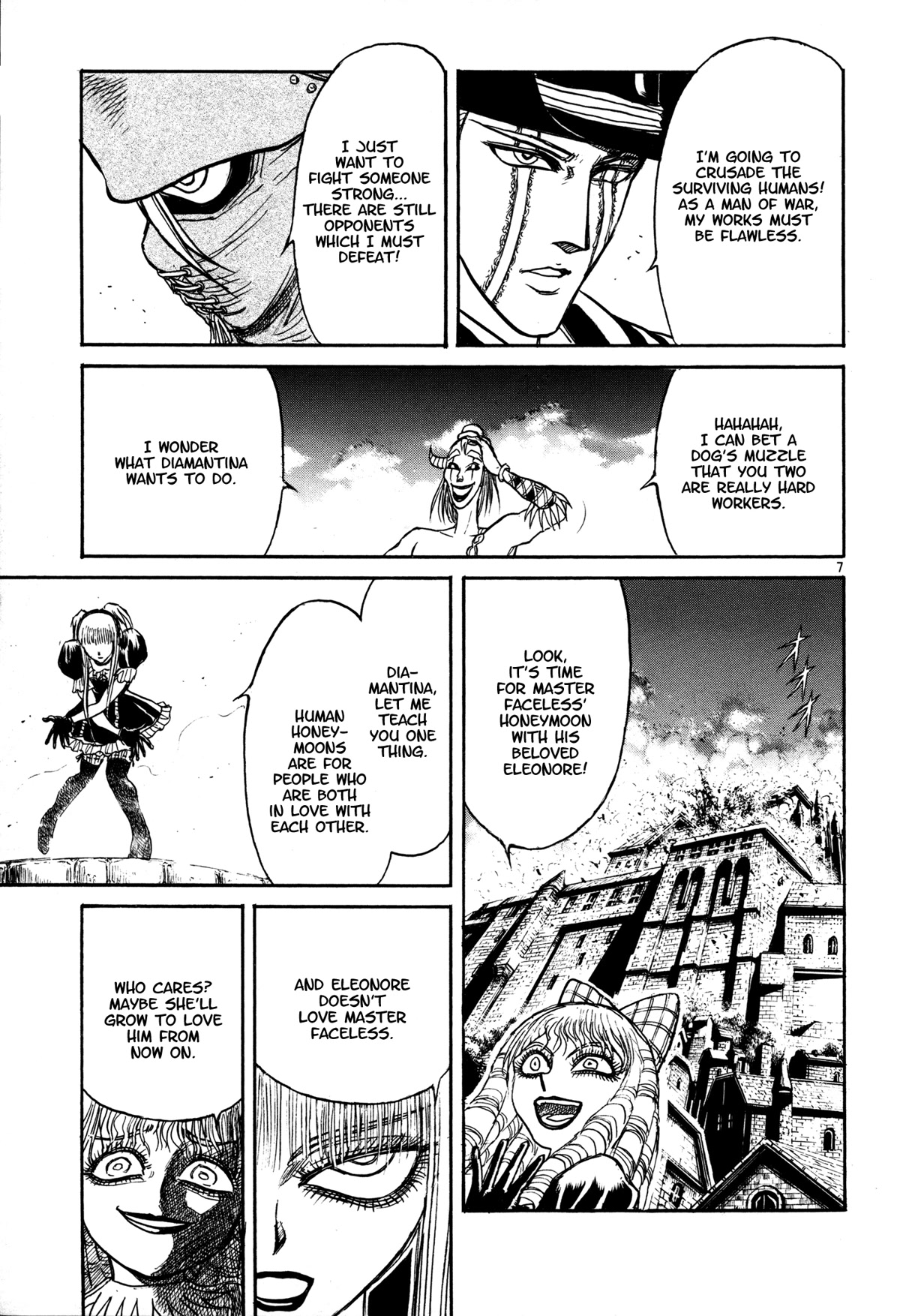 Karakuri Circus Chapter 392 page 7 - Chapter 392: Deus Ex Machina - Act 59 - Columbine vs Diamantina