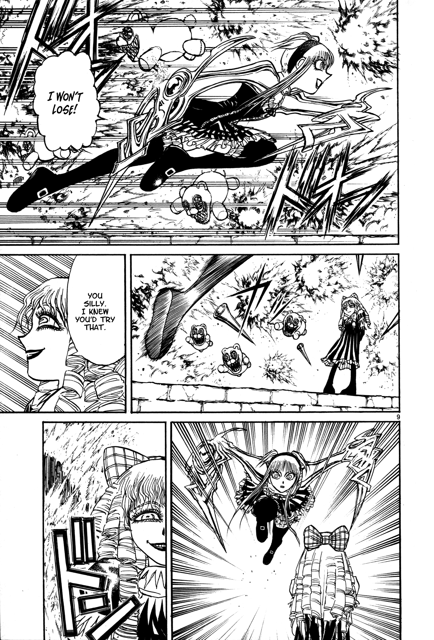 Karakuri Circus Chapter 392 page 9 - Chapter 392: Deus Ex Machina - Act 59 - Columbine vs Diamantina