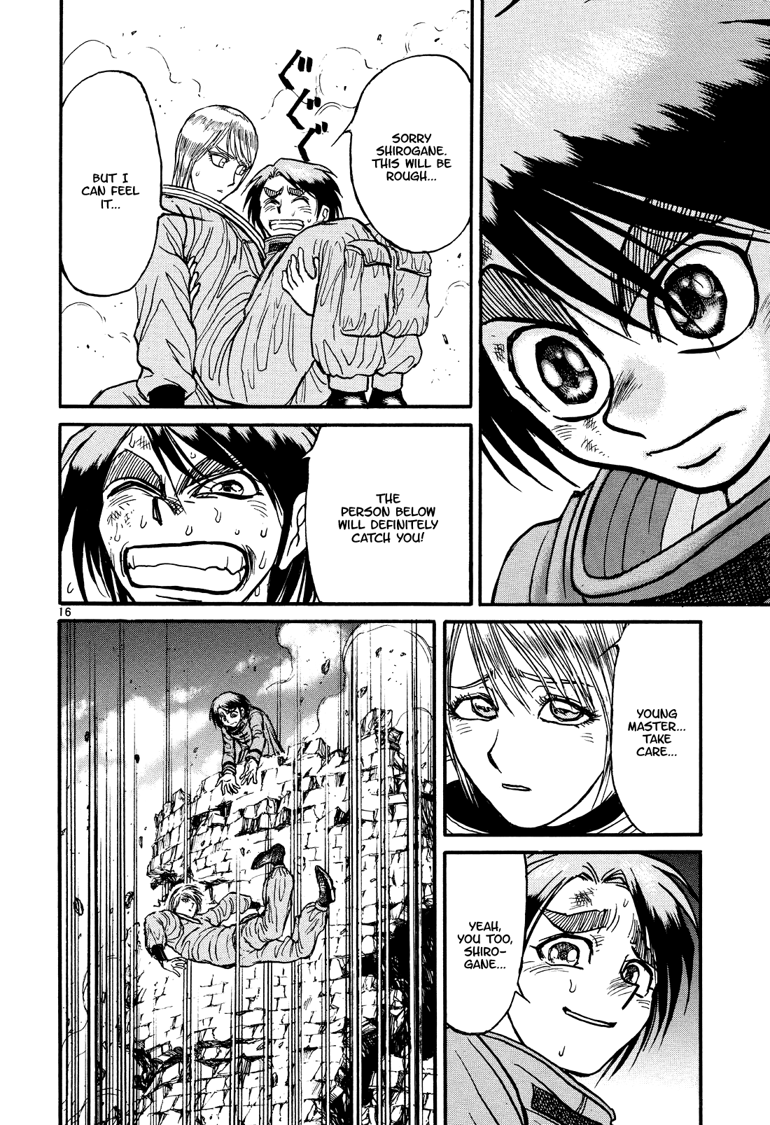 Karakuri Circus Chapter 393 page 16 - Chapter 393: Deus Ex Machina - Act 60 - The Boy Returns Alone