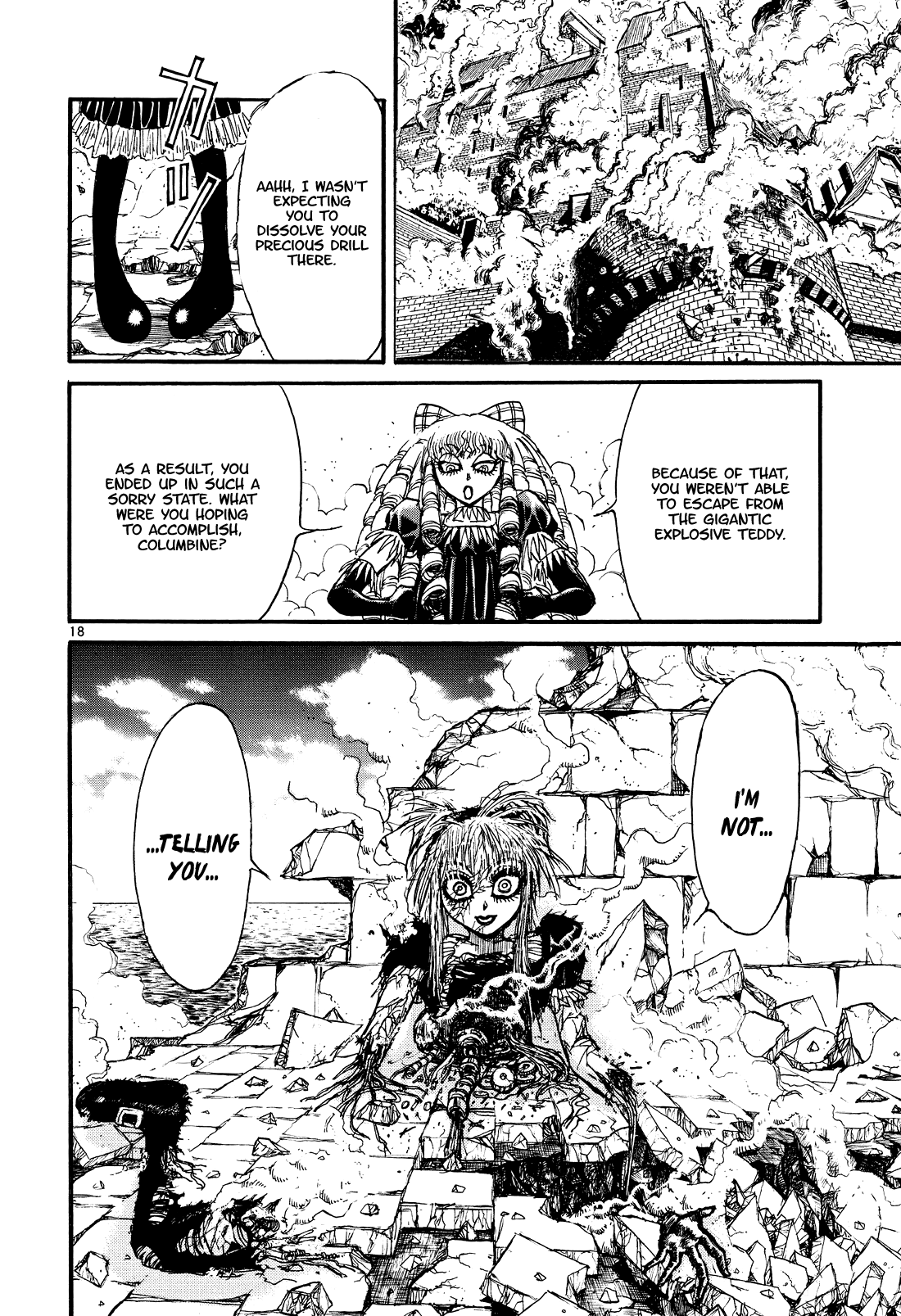 Karakuri Circus Chapter 393 page 18 - Chapter 393: Deus Ex Machina - Act 60 - The Boy Returns Alone