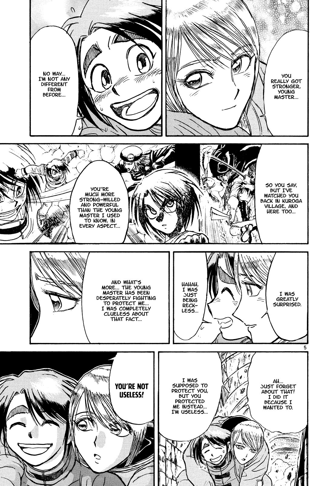 Karakuri Circus Chapter 393 page 5 - Chapter 393: Deus Ex Machina - Act 60 - The Boy Returns Alone