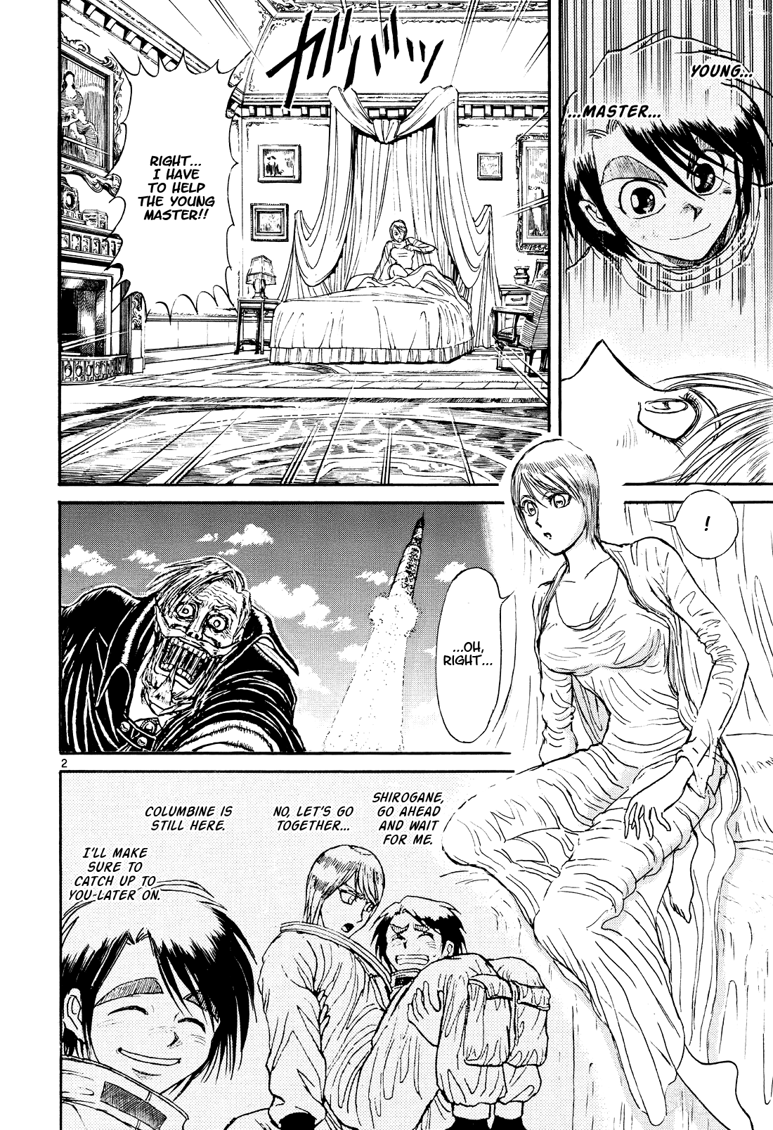Karakuri Circus Chapter 395 page 2 - Chapter 395: Deus Ex Machina - Act 62 - In The Grand Duchy of Lohenstein