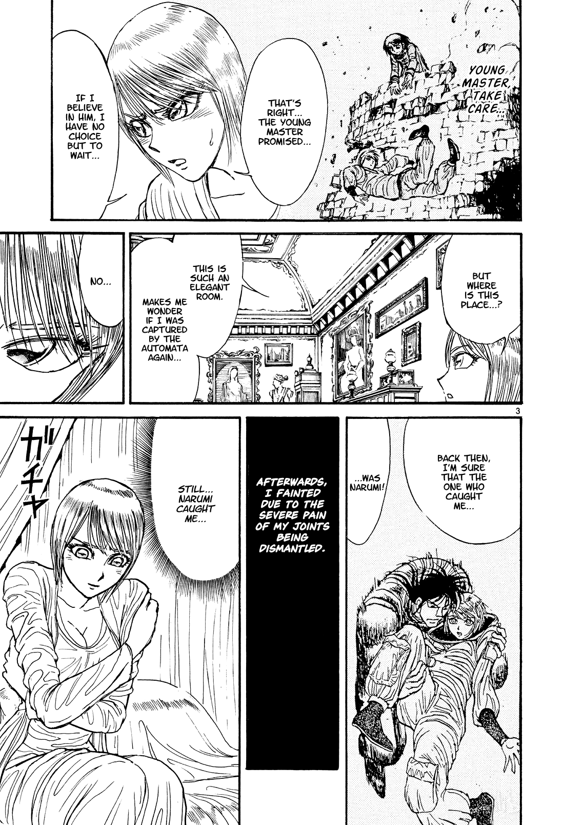 Karakuri Circus Chapter 395 page 3 - Chapter 395: Deus Ex Machina - Act 62 - In The Grand Duchy of Lohenstein