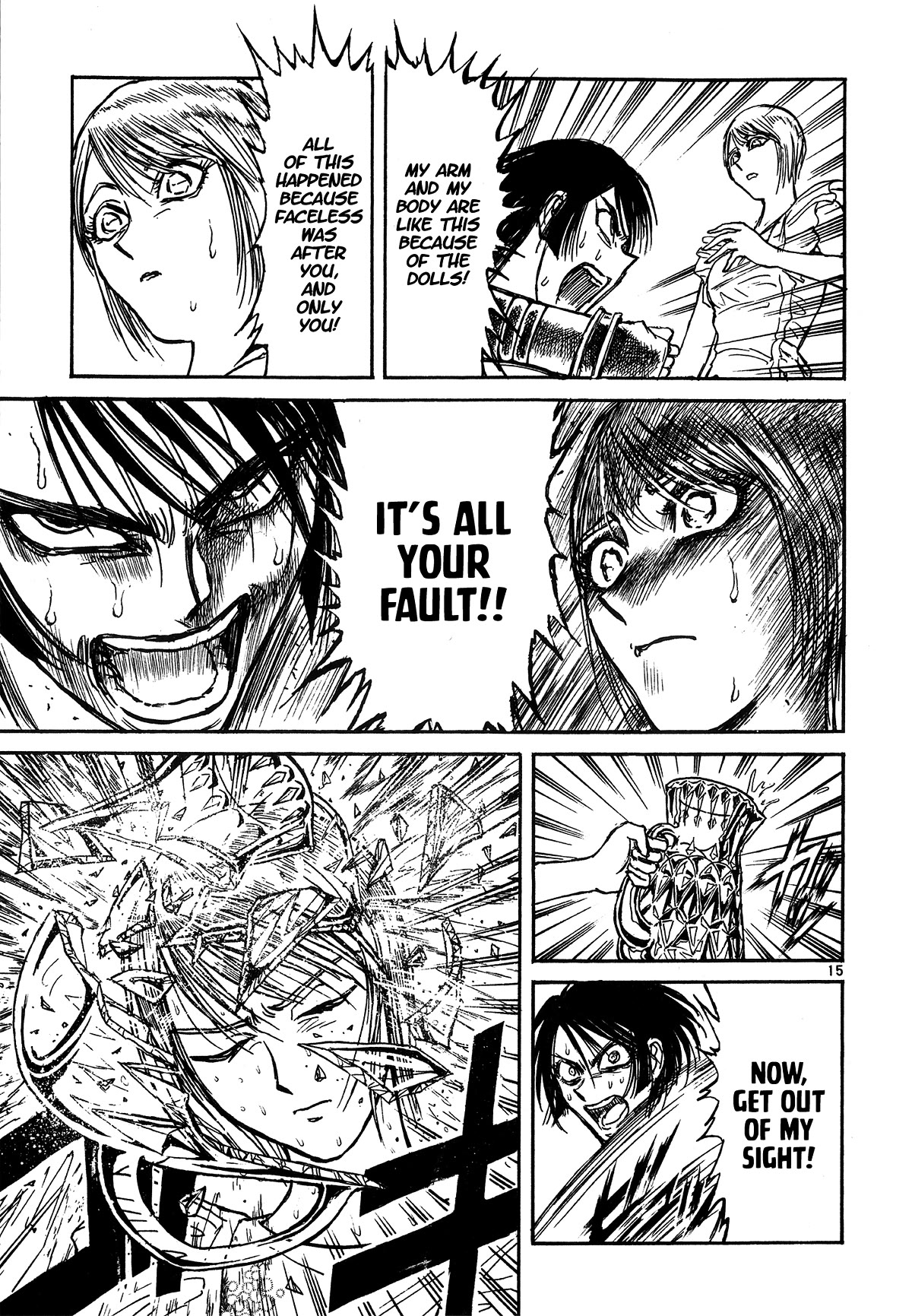 Karakuri Circus Chapter 396 page 17 - Chapter 396: Deus Ex Machina - Act 63 - Faceless' Broadcast