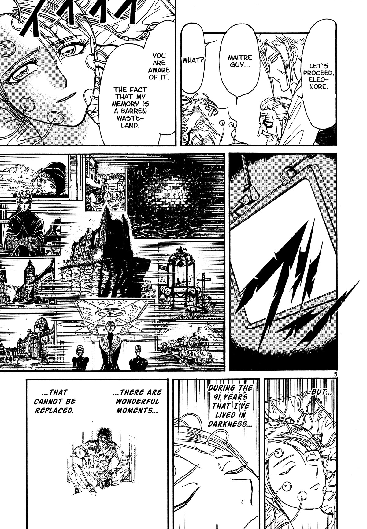 Karakuri Circus Chapter 396 page 7 - Chapter 396: Deus Ex Machina - Act 63 - Faceless' Broadcast