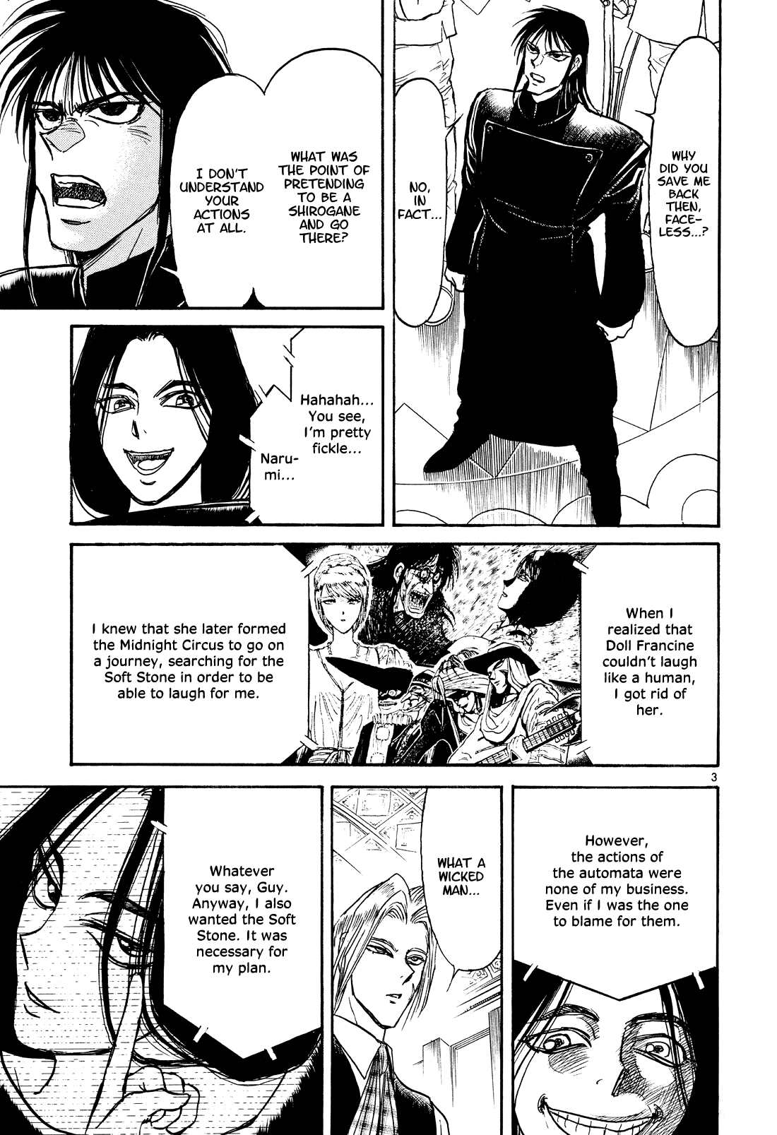 Karakuri Circus Chapter 397 page 3 - Chapter 397: Deus Ex Machina - Act 64 - Ultimatum