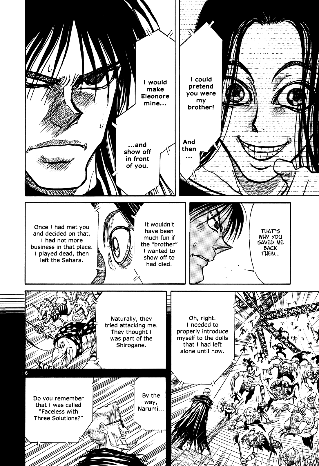 Karakuri Circus Chapter 397 page 6 - Chapter 397: Deus Ex Machina - Act 64 - Ultimatum